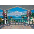 papermoon fotobehang villa de vista vlies, 7 banen, 350 x 260 cm (7 stuks) multicolor
