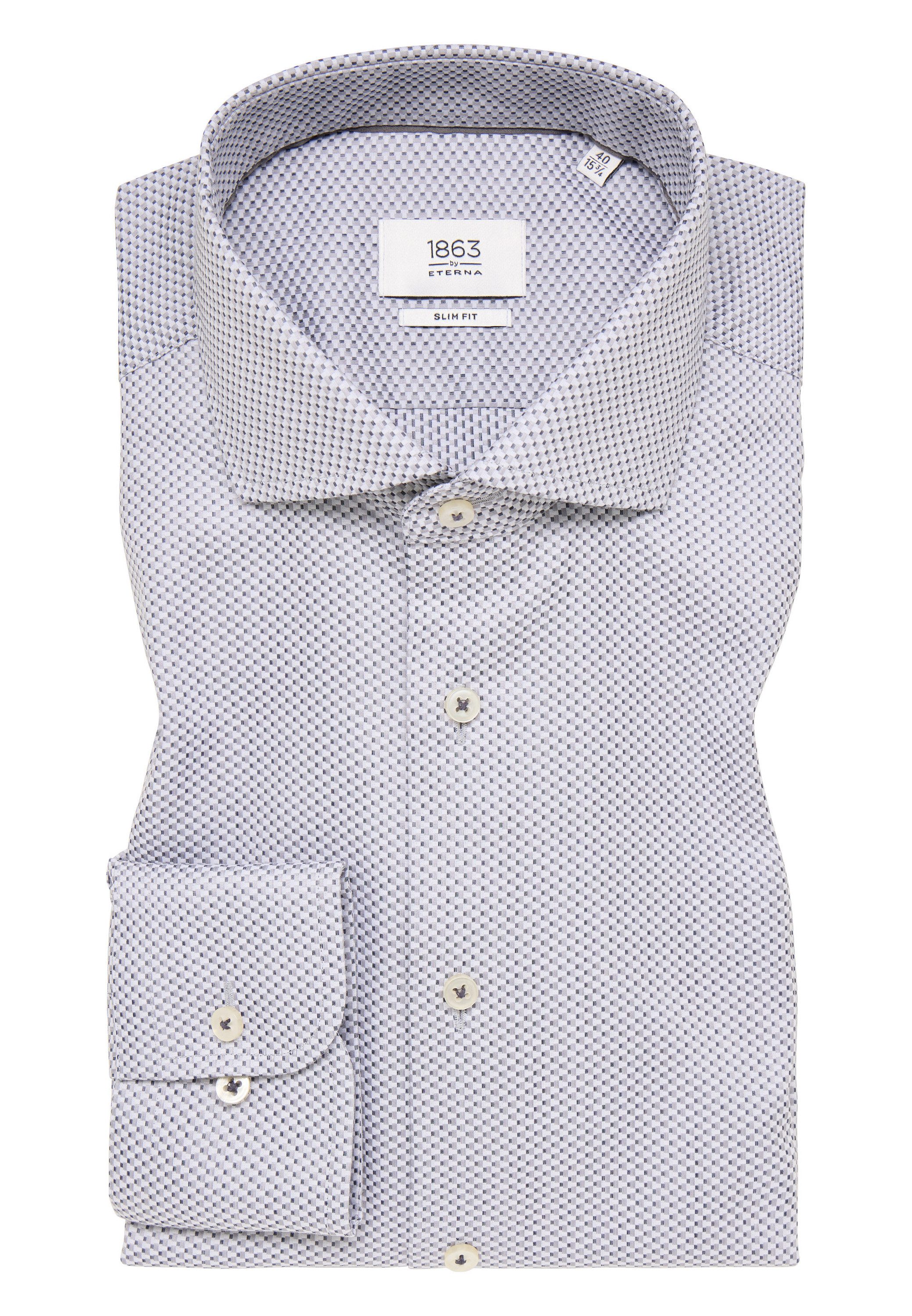 Eterna Overhemd met lange mouwen Slim fit NON IRON (strijkvrij)