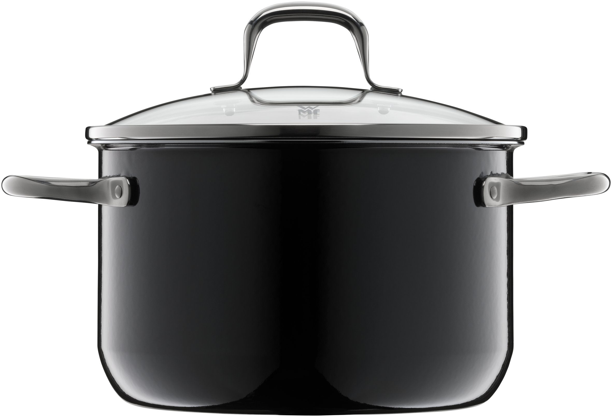 WMF Pannenset Fusiontec Essential, inductie 3-delig, kookpan set met glazen deksel High-tech keramiek, krasbestendig, zonder schaalverdeling, Made in Germany (set, 3-delig)