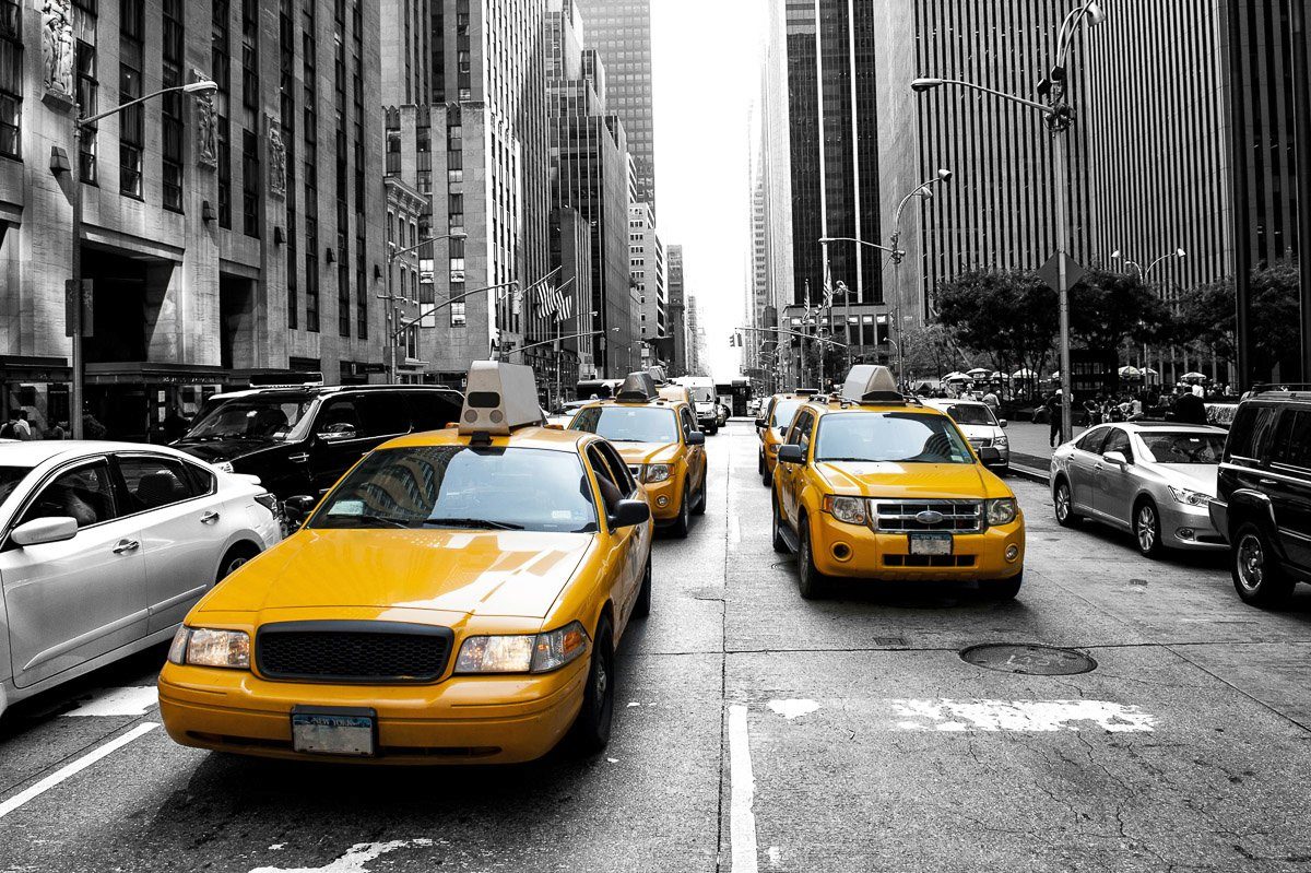 Papermoon Fotobehang New Yorker Taxis