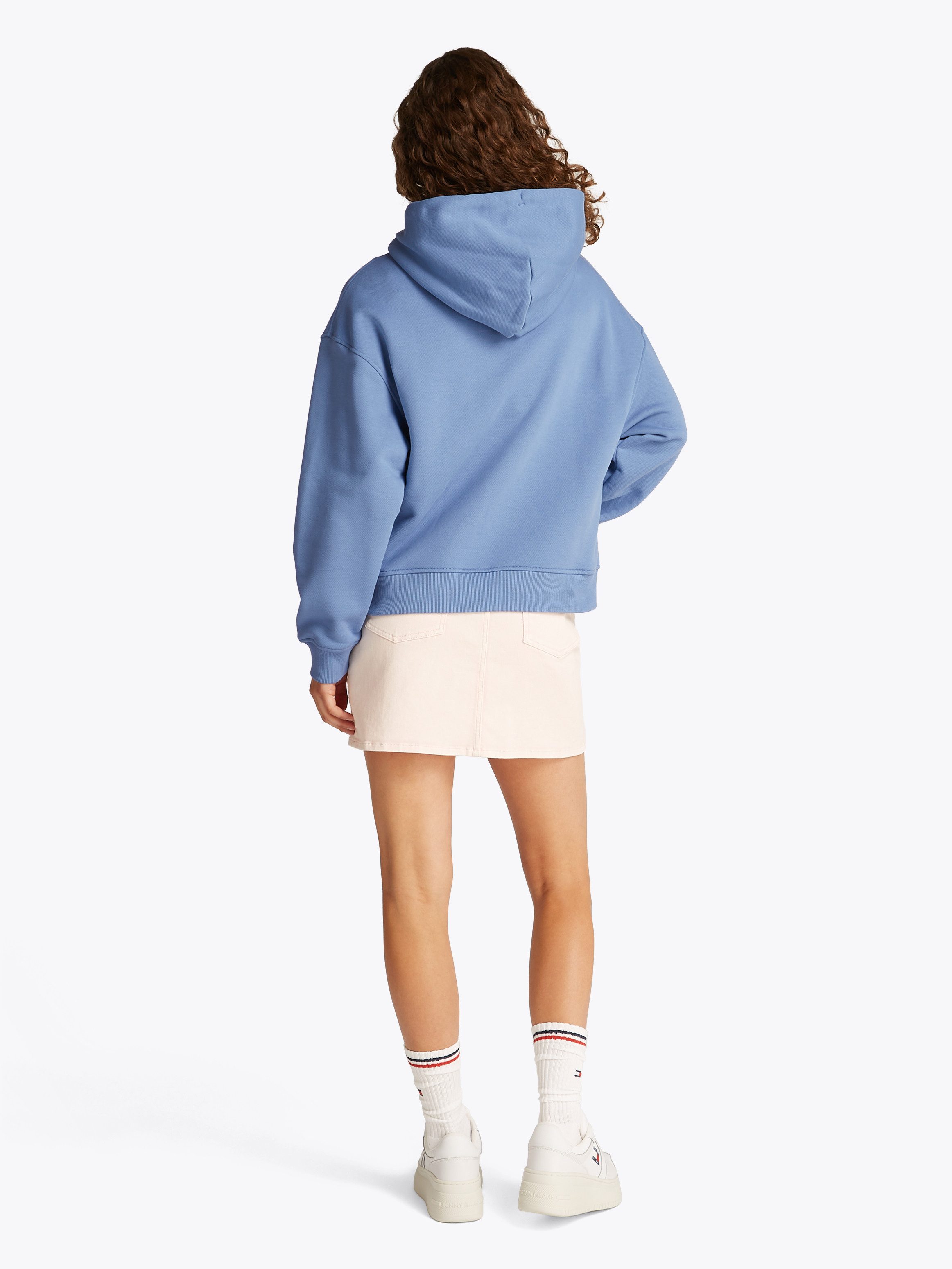 Tommy Jeans Curve Hoodie TJW BXY BADGE HOODIE EXT in grote maten, capuchon, badge