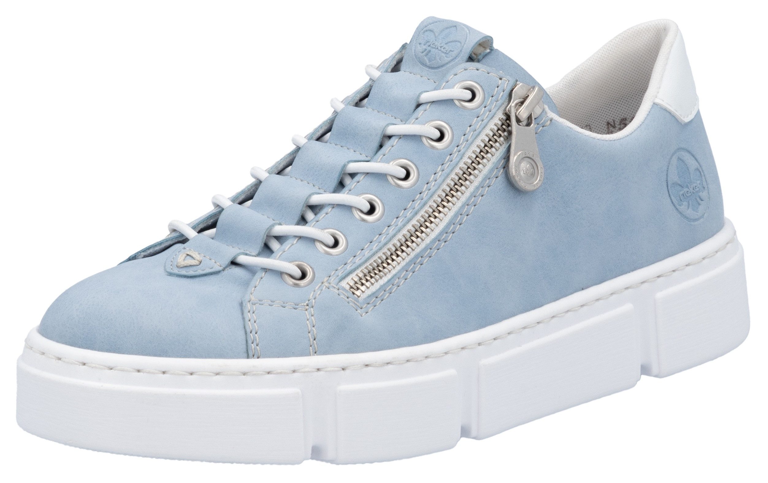 Rieker Slip-on sneakers met buitenrits, vrijetijdsschoen, lage schoen, instapschoen
