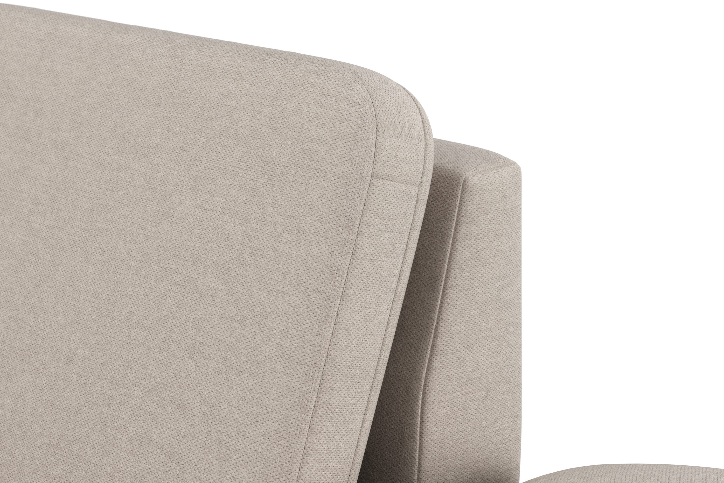 sit&more Zithoek Padua U-model inclusief zitdiepteverstelling, armleuning en binnenvering