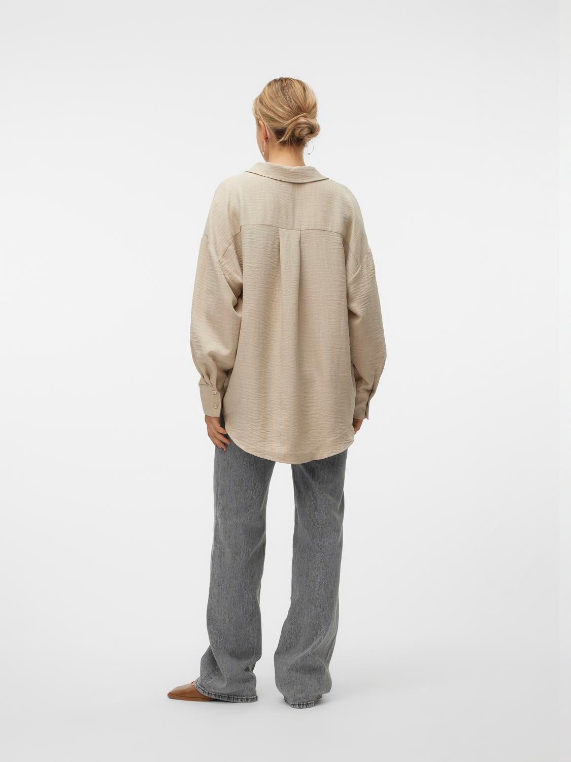 Vero Moda Blouse met lange mouwen VMMELANEY QUEENY LS SHIRT WVN NOOS
