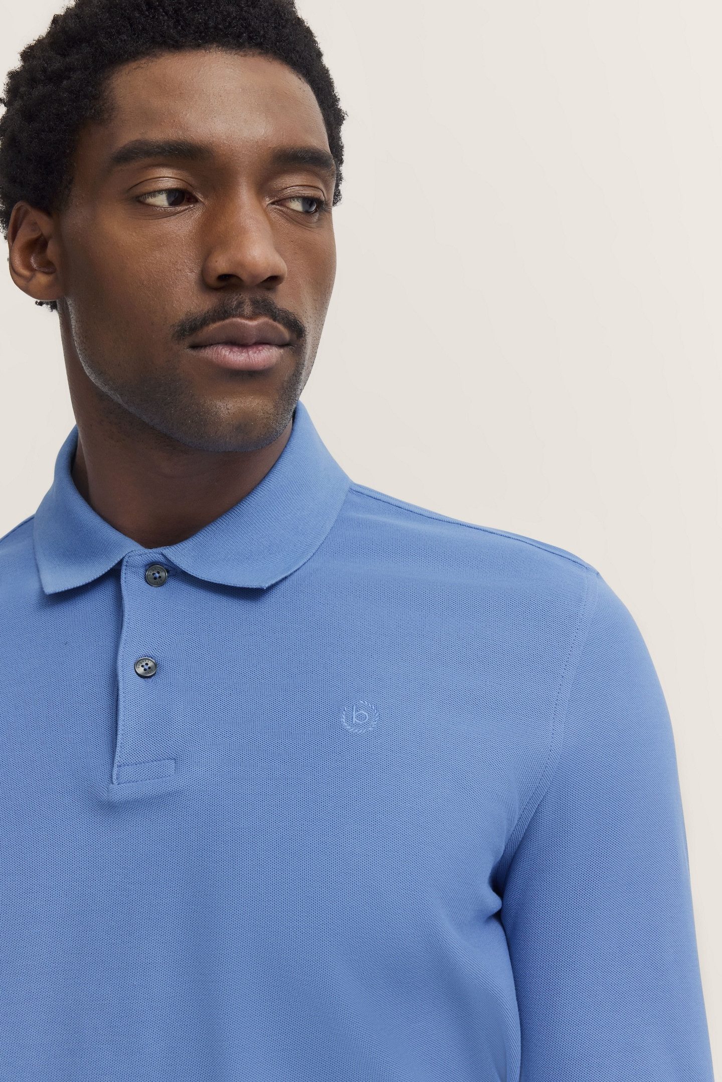 Bugatti Poloshirt met lange mouwen met lange mouwen