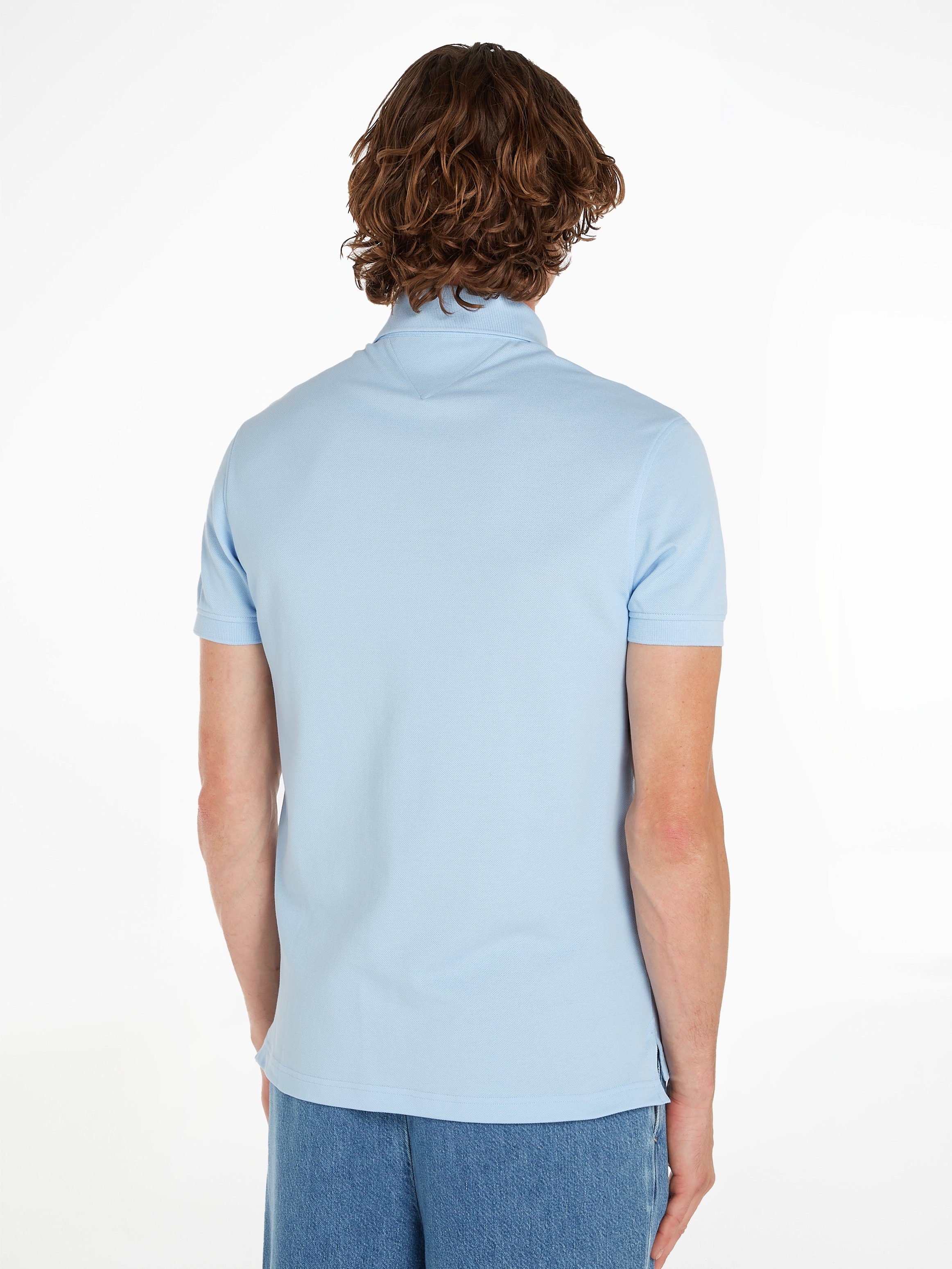 Tommy Hilfiger Poloshirt 1985 SLIM POLO van iets gestructureerd piqué