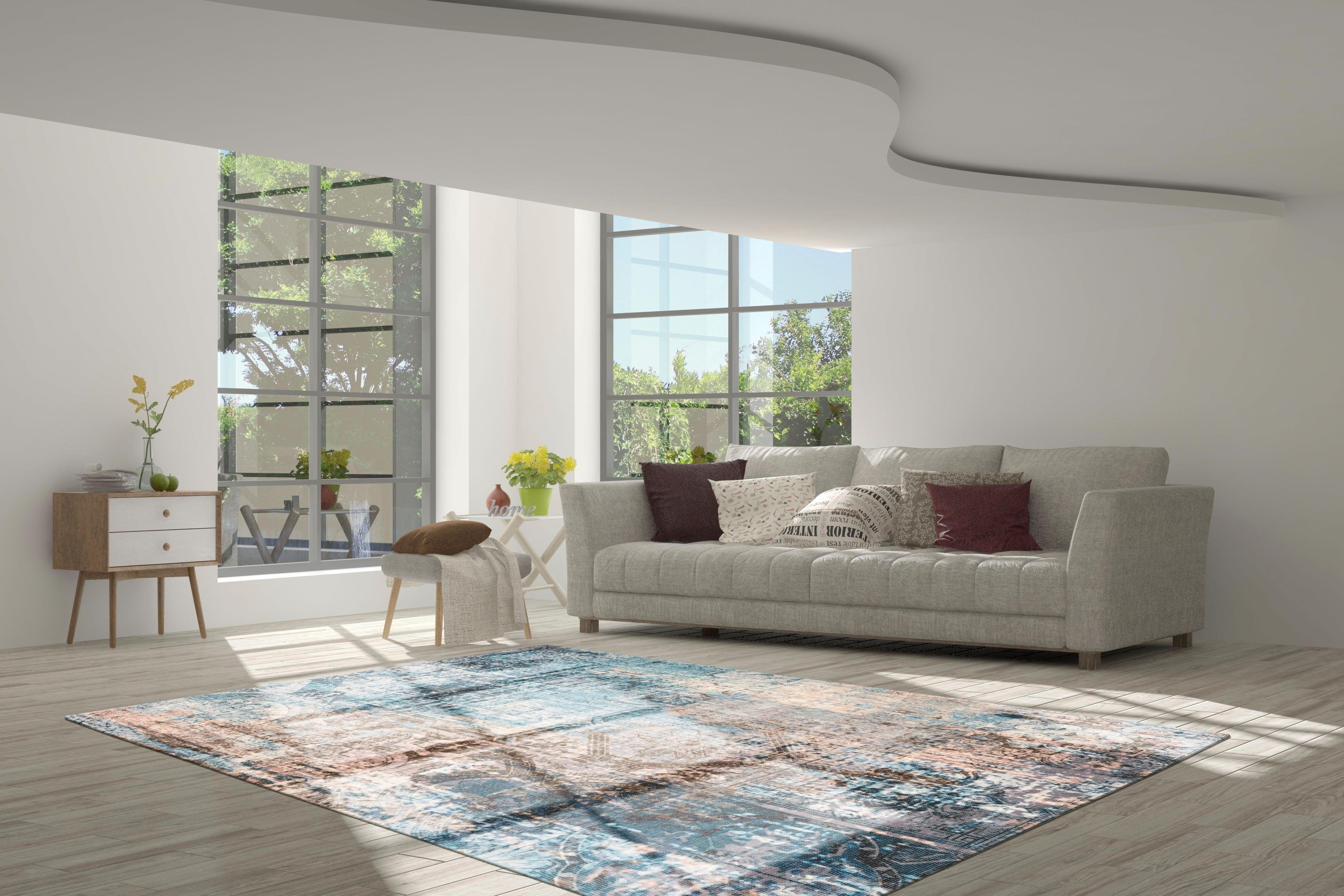 calo-deluxe Vloerkleed Emin 800 puur katoen, woonkamer