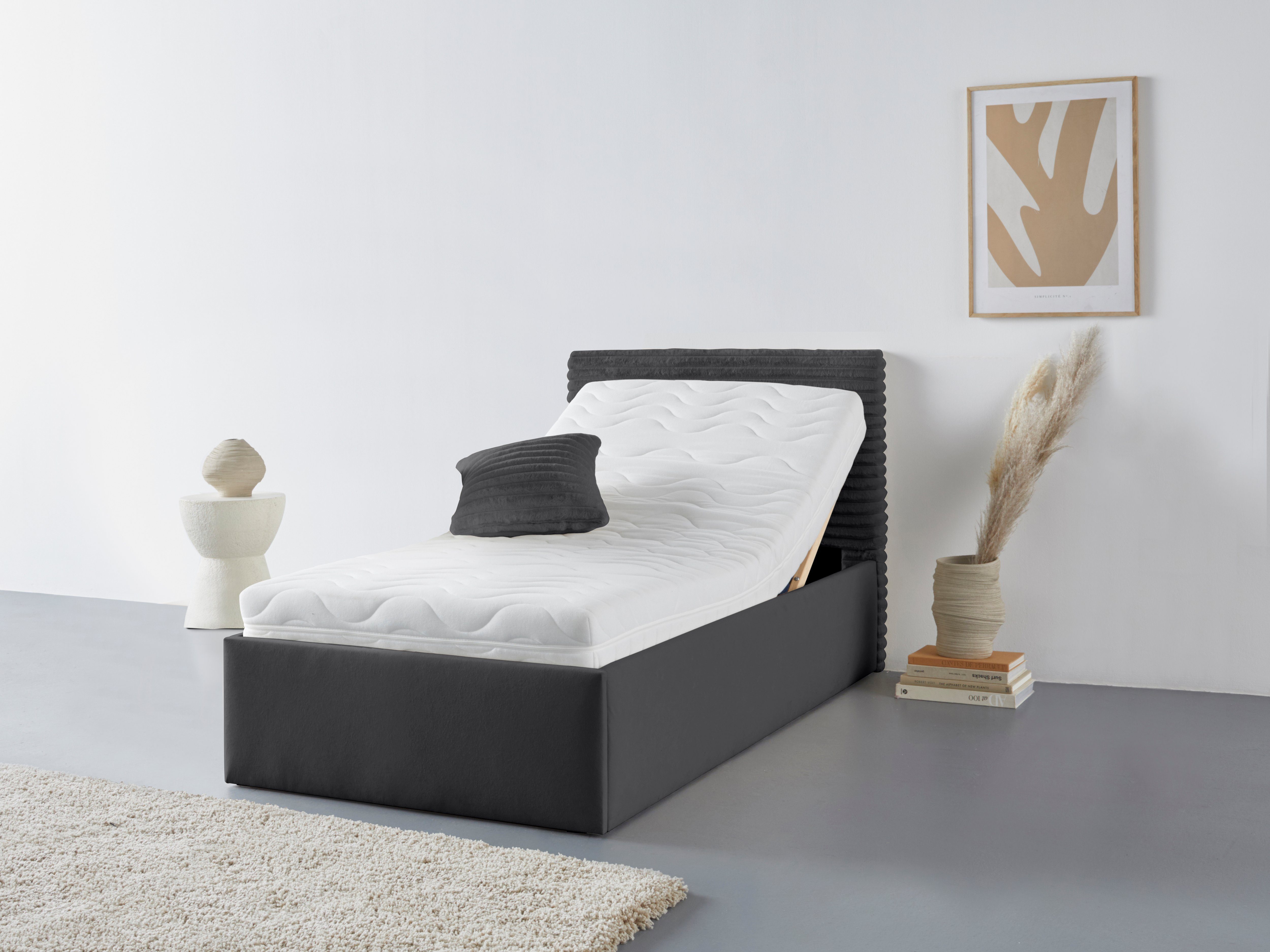 Westfalia Polsterbetten Gestoffeerd bed VITA ook verkrijgbaar met extra opbergruimte, inclusief verstelbare hoofdsteunen