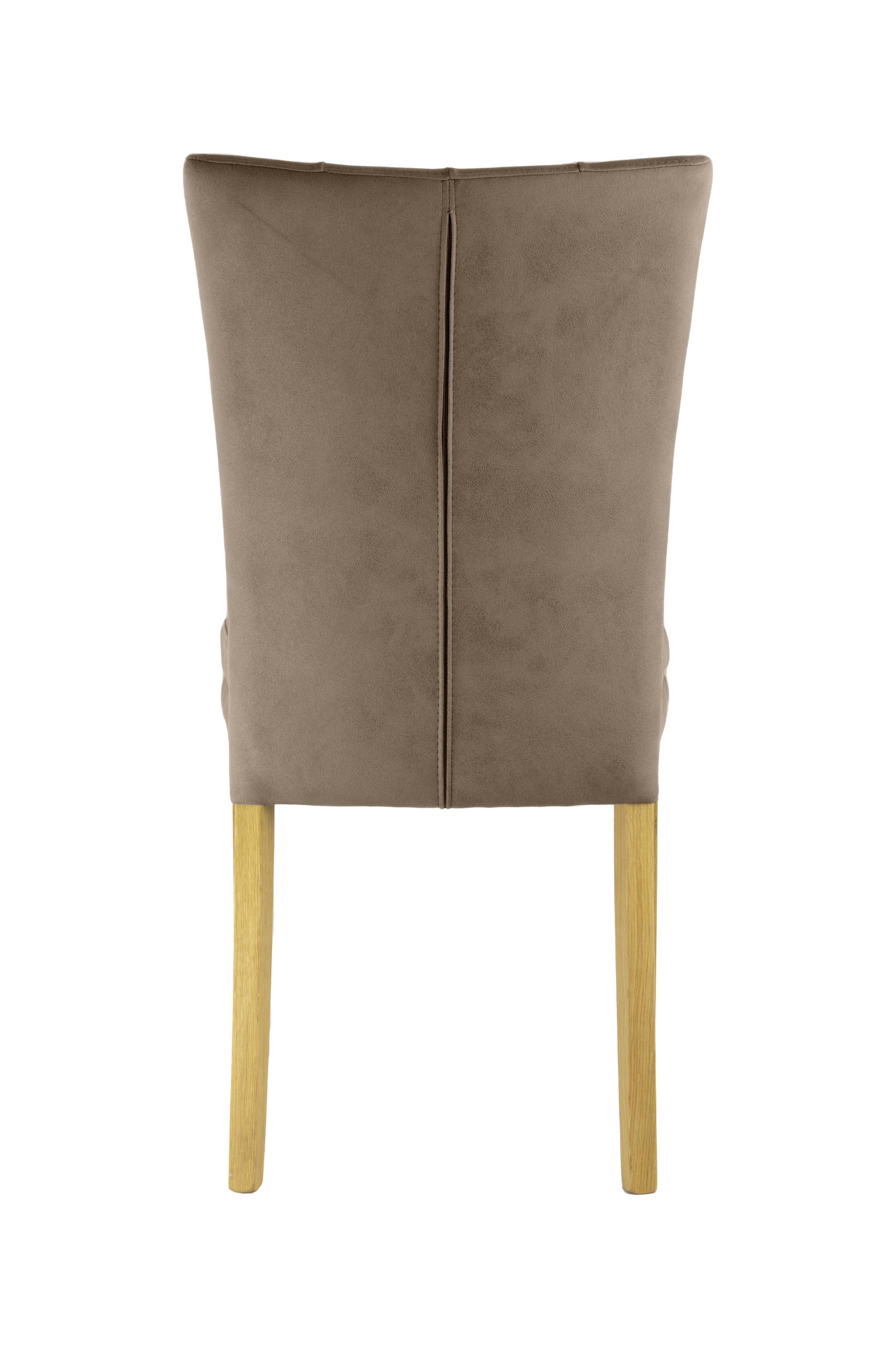 Home affaire Stoel met 4 poten Colorado prettige bekleding, frame massief hout wengé of naturel-eiken (set, 2 stuks)