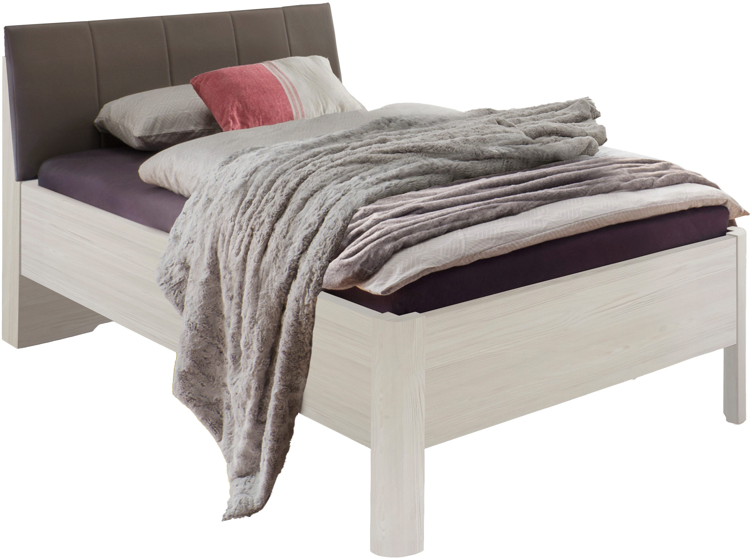 WIEMANN Gestoffeerd bed Bern viervoudig verstelbare lighoogte bedden beige