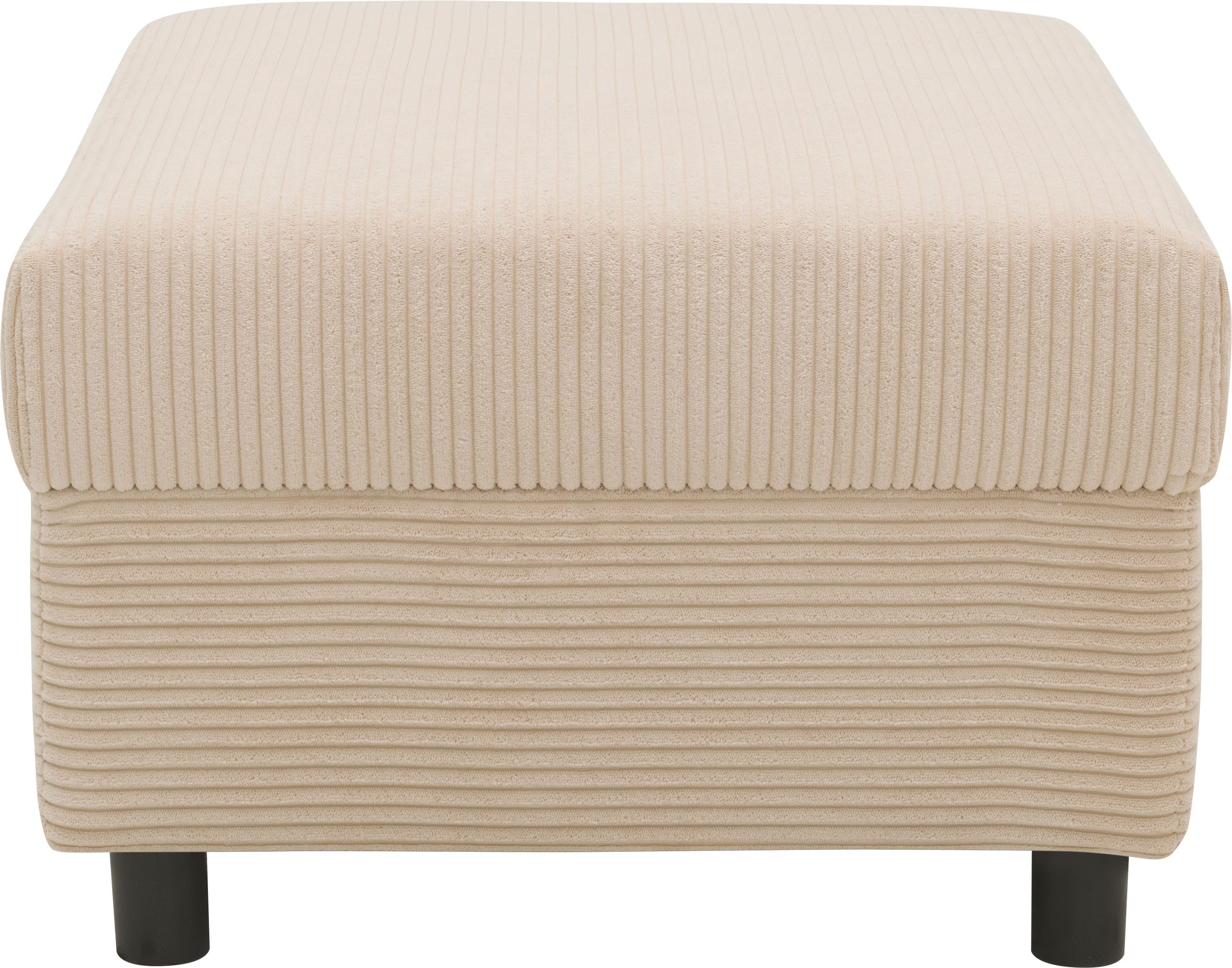 INOSIGN Hocker Turah 2 in Cord of waterafstotende microvezel, moderne poef, passend bij de hoekbank, b/d/h: 83/60/44 cm