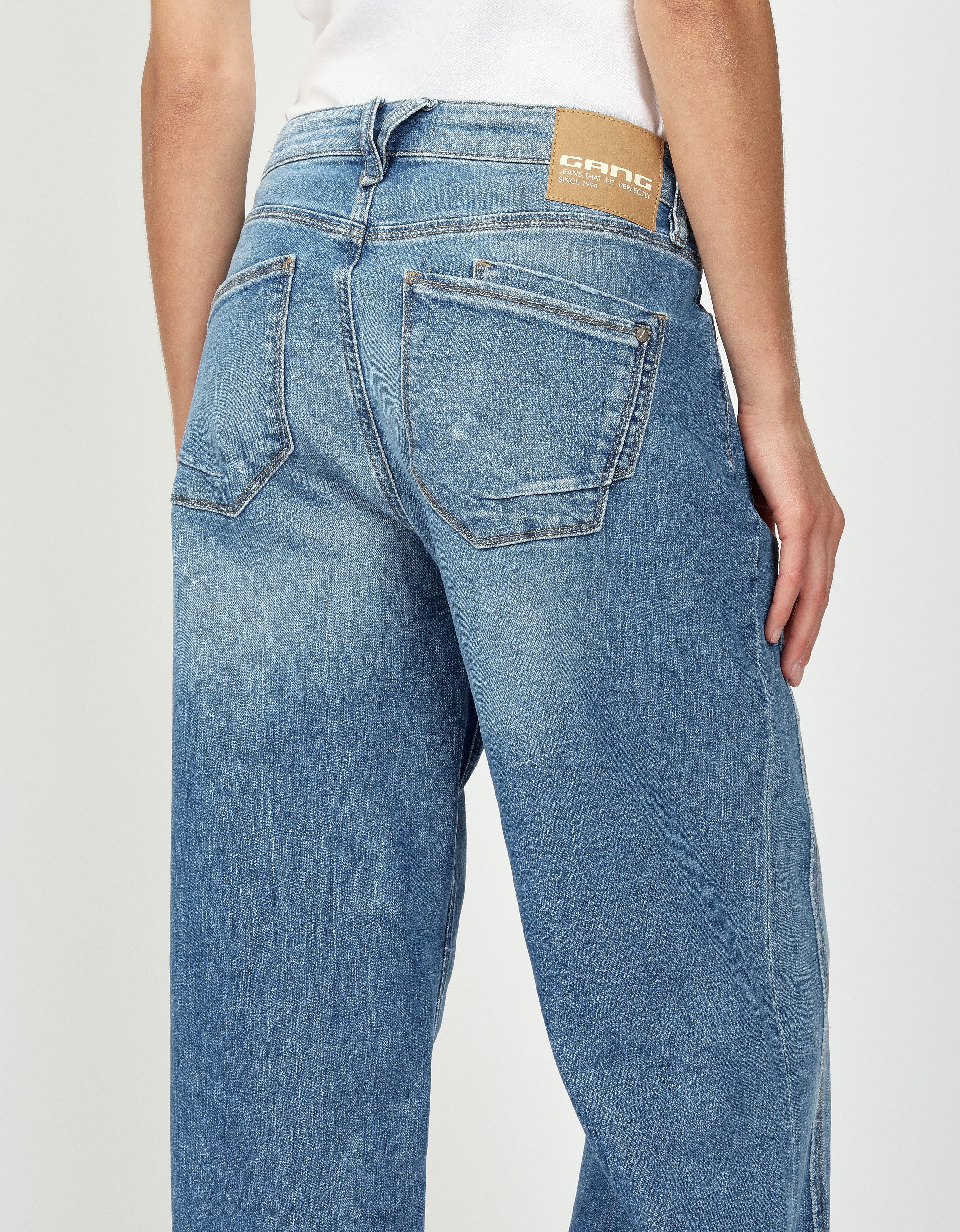 GANG Loose fit jeans 94FANNY met ingewikkelde snit