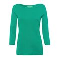 united colors of benetton shirt met 3-4-mouwen in basic look groen
