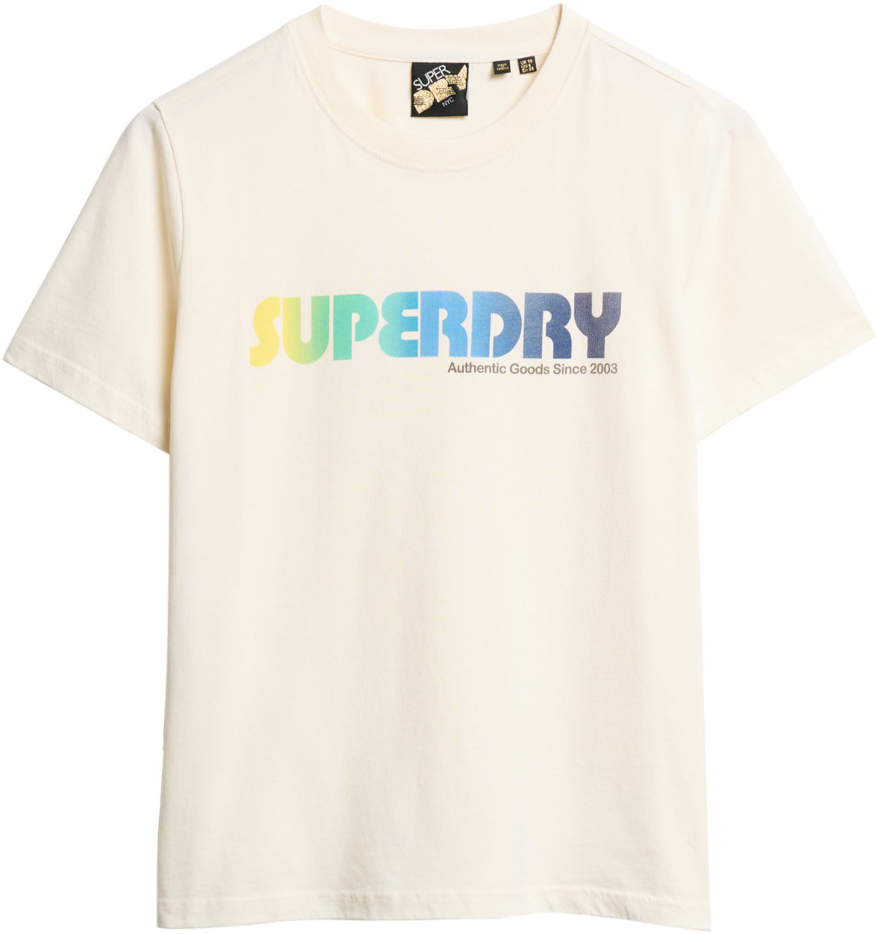 Superdry Shirt met korte mouwen RAINBOW LOGO RELAXED T SHIRT