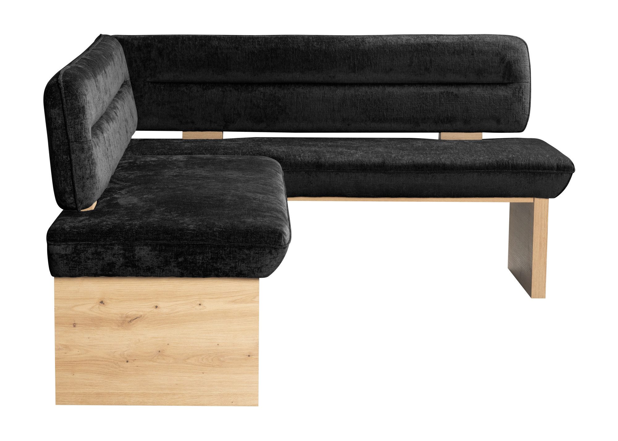 Home affaire Hoekbank Louise gestoffeerde bank, eetkamerbank, keukenbank met nosag golfveren in de zitting voor meer comfort, breedte 212x170 cm