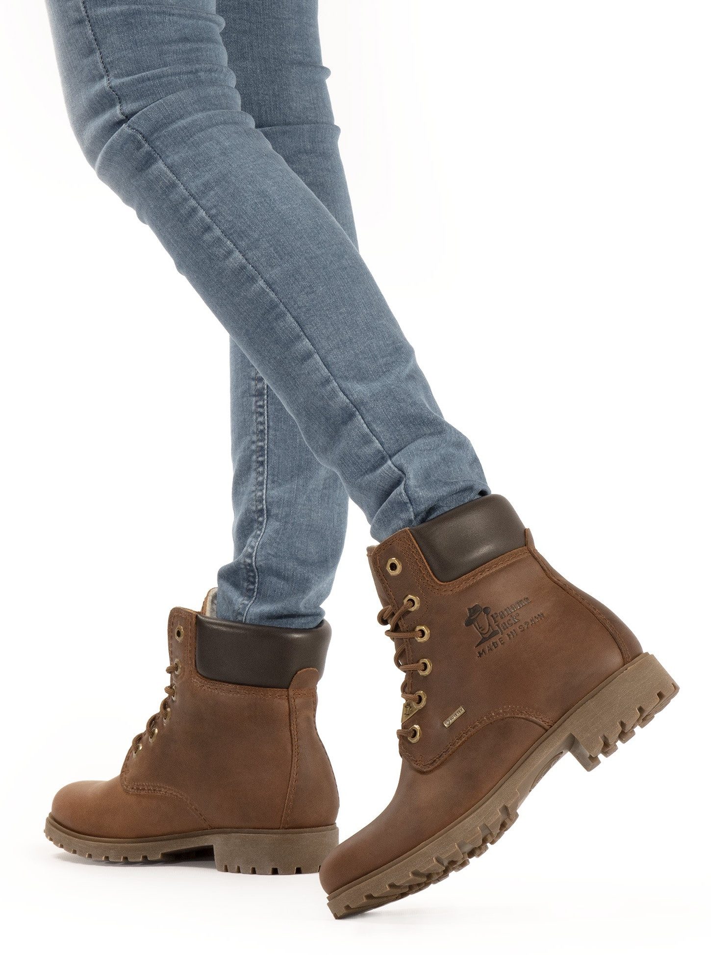 Panama Jack Winterlaarsjes Panama winter boots, lace-up boots, with gore-tex, side logo embossing