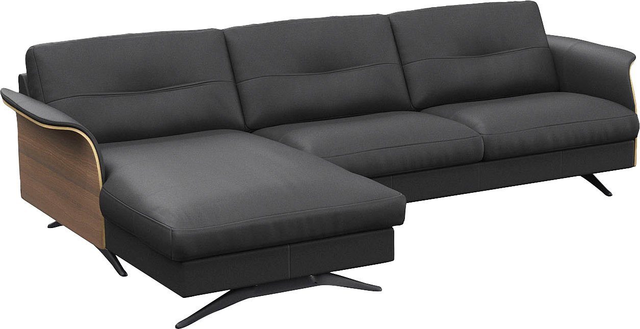 FLEXLUX Hoekbank Glow, super comfortabel door hoogwaardige zitconstructie met binnenvering, L-vorm
