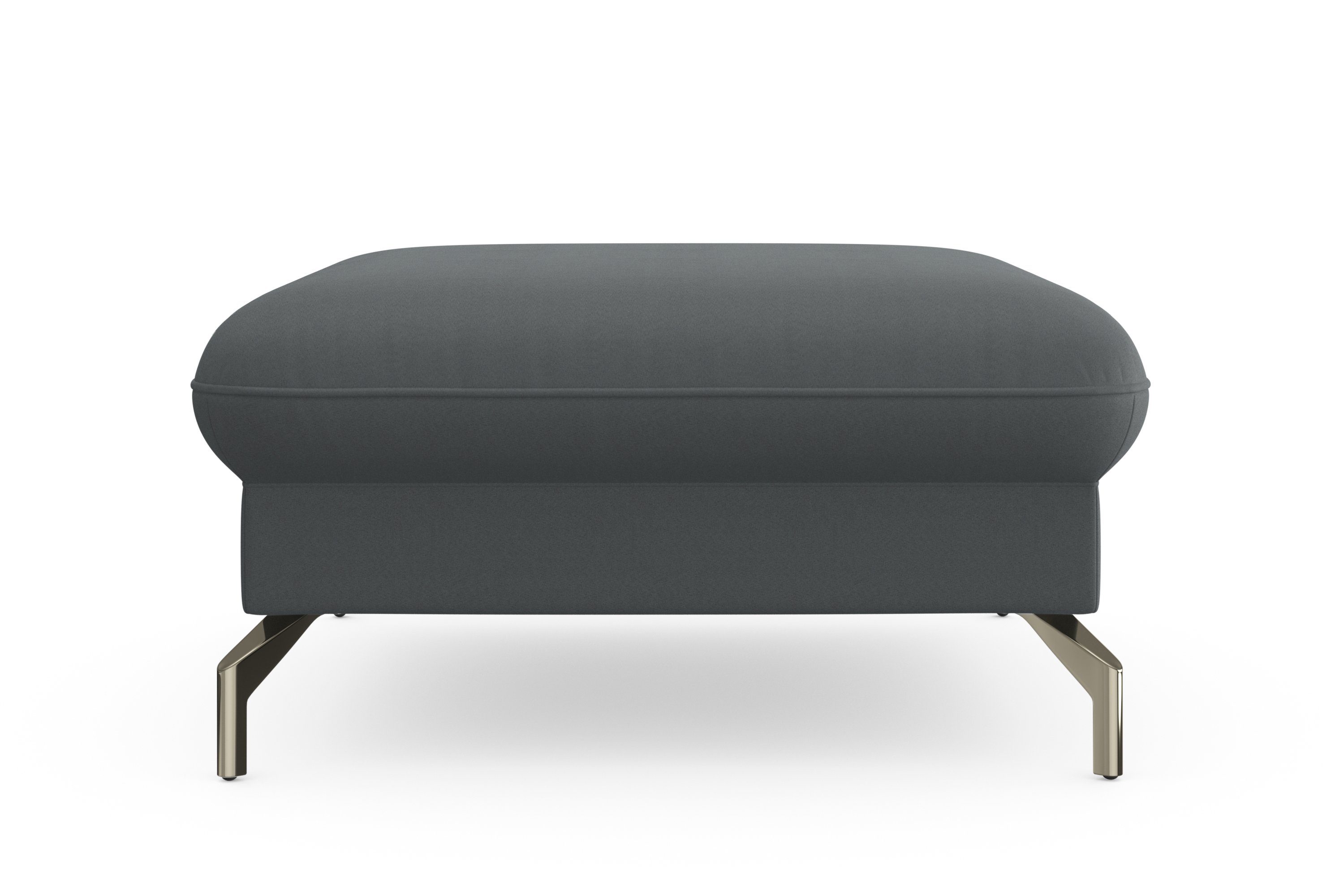 sit&more Hocker Fashion met binnenvering, met gesatineerde nikkel poten
