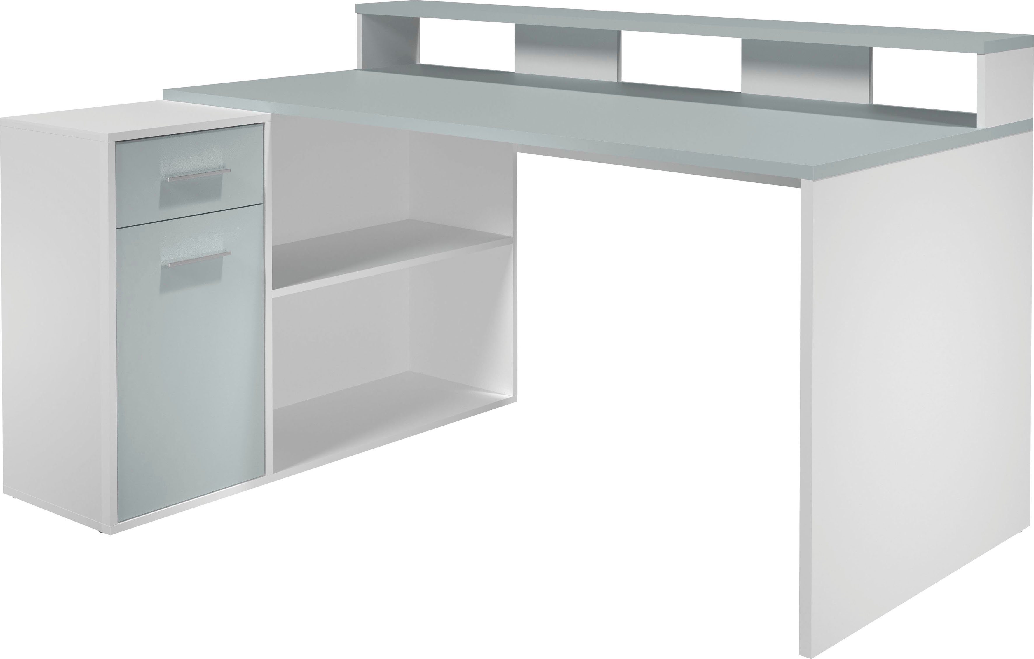 INOSIGN Bureau CHESTER Gamingtafel met lowboard - werktafel afmetingen (B/D/H) 160/115/92 cm (2 stuks)