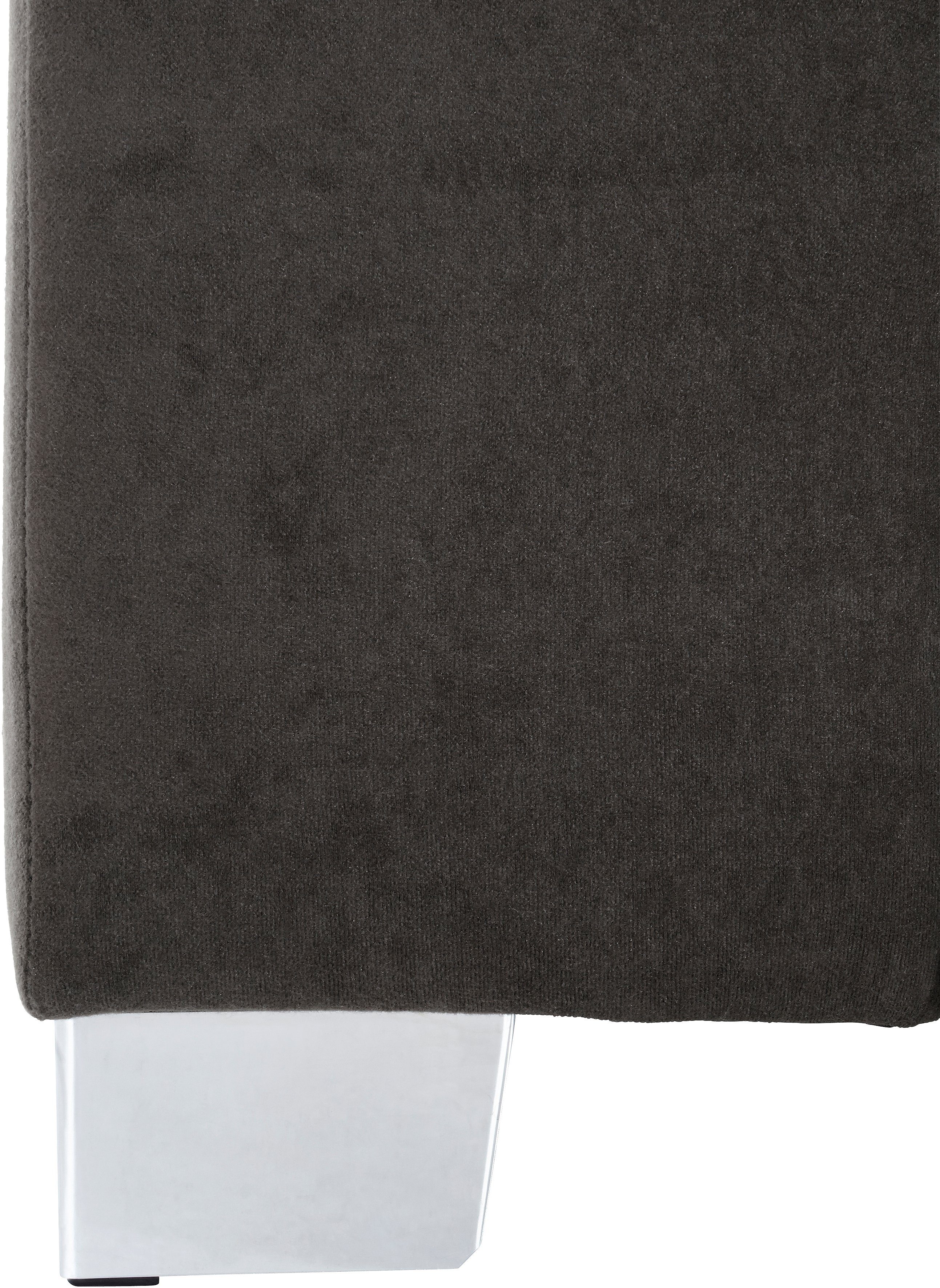 INOSIGN Hoekbank Turah incl. sierkussens, modern doorgestikt, ook in leer naar keuze met slaapfunctie, bedbank, bxdxh: 239x152x75 cm, l-model