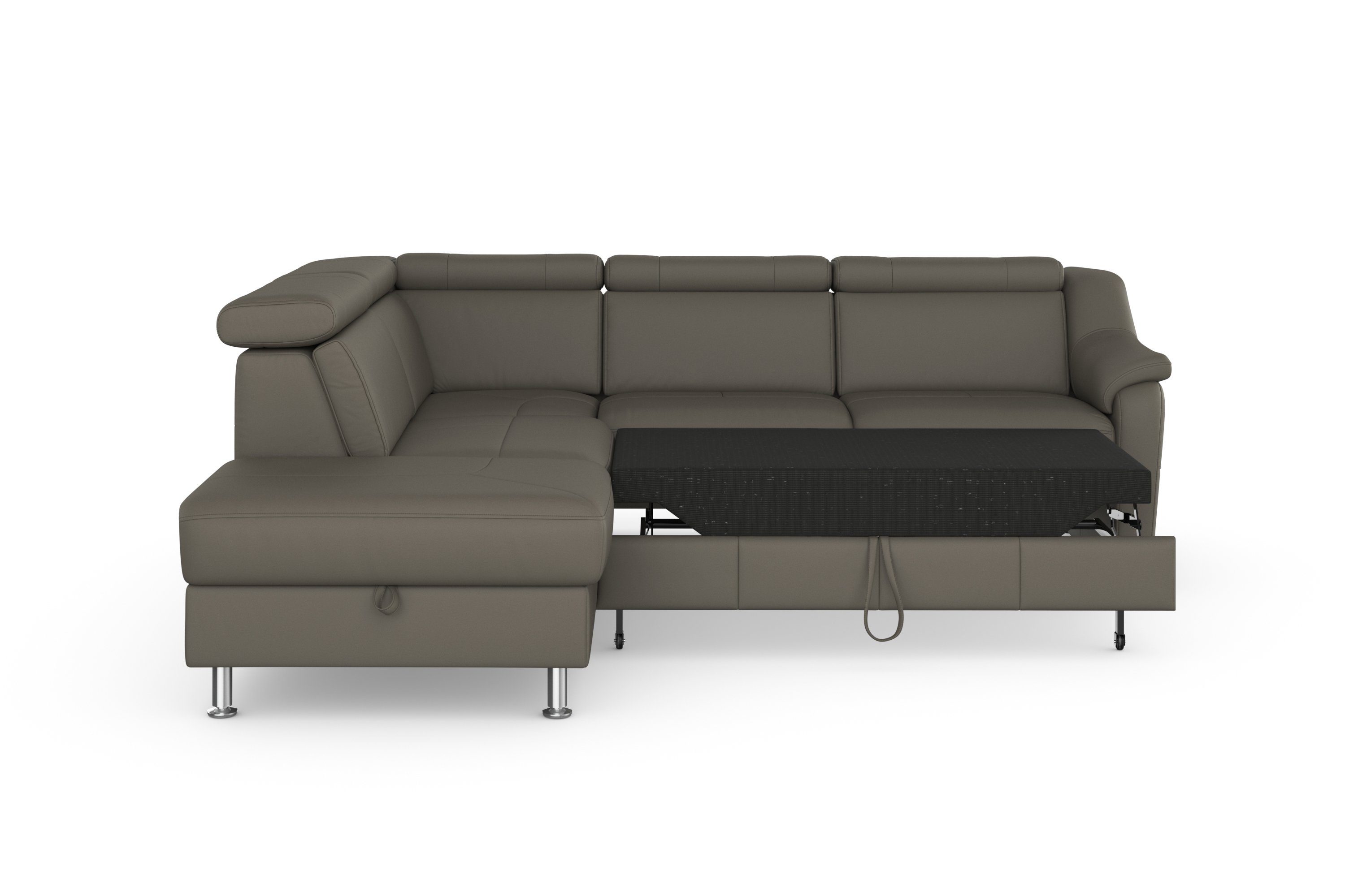 sit&more Hoekbank Freetown L-vorm met verstelbare hoofdsteun en comfortabele binnenvering
