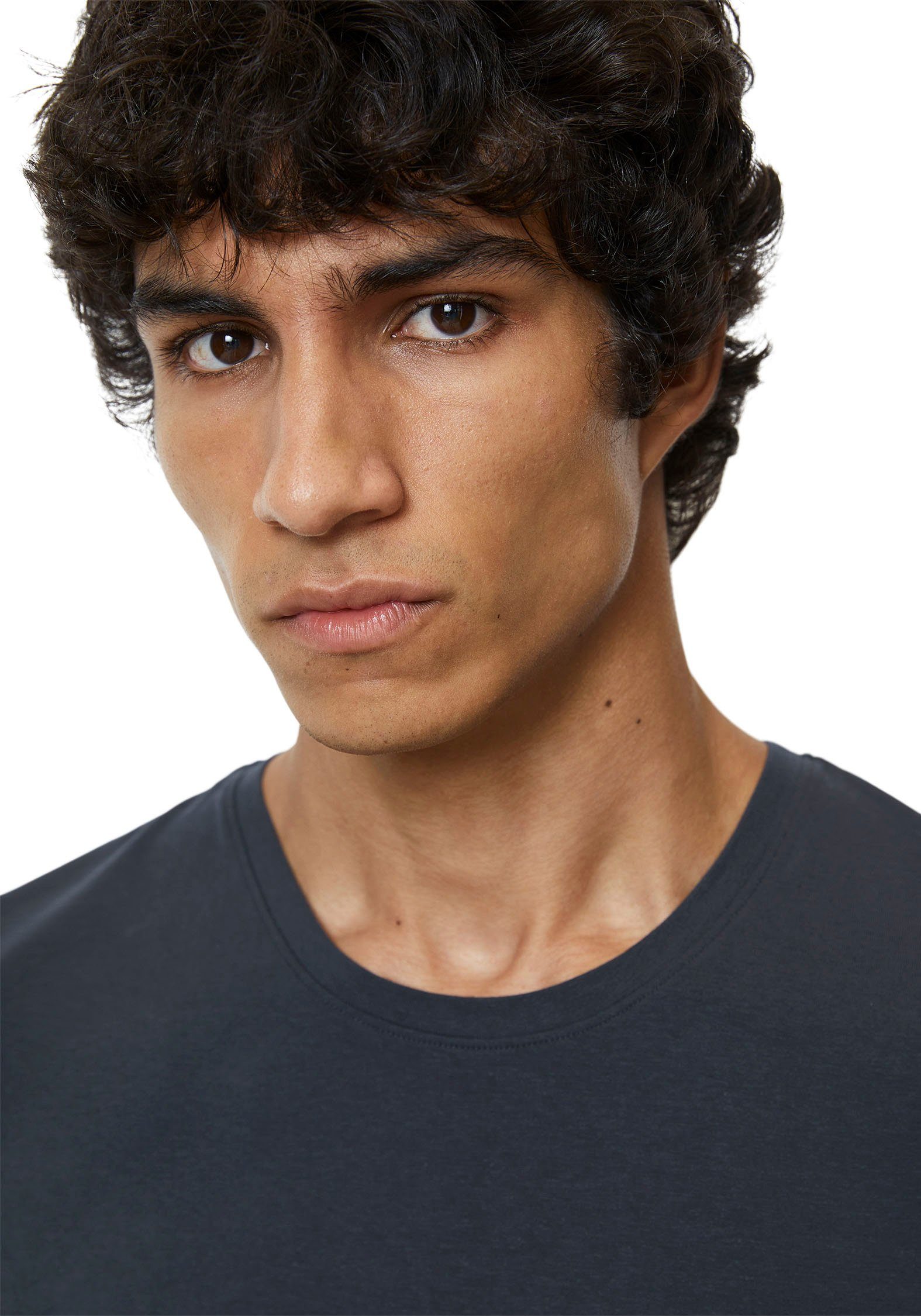 Marc O'Polo T-shirt Essentials met discreet merkembleem (2-delig, Set van 2)