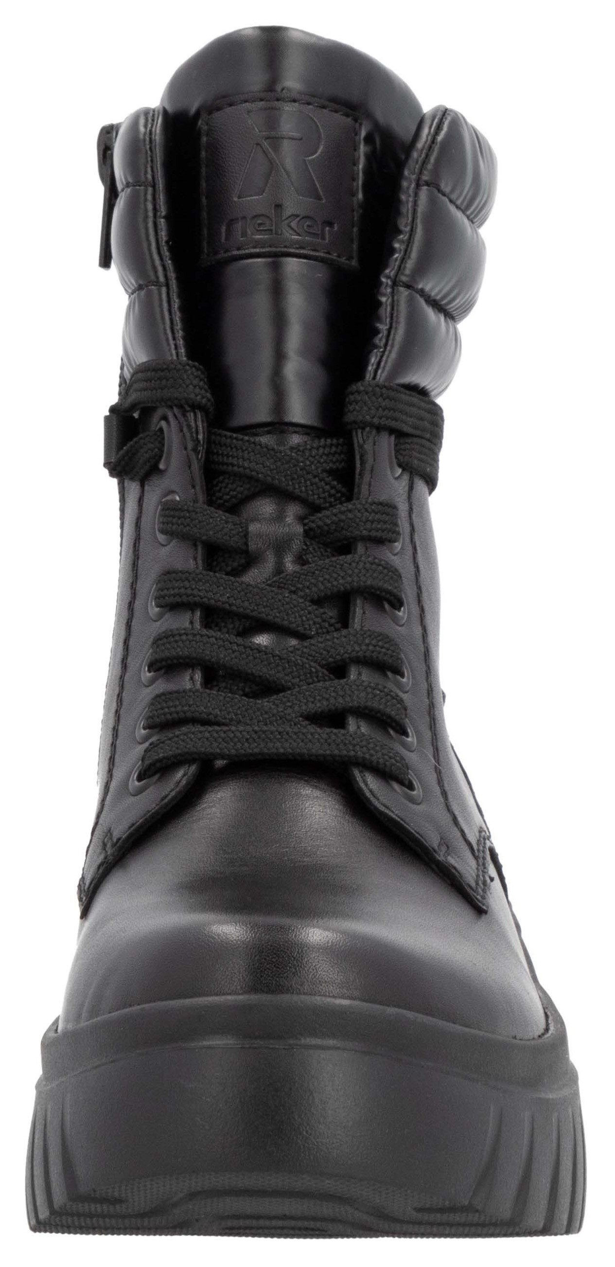 Rieker EVOLUTION Veterschoenen enkellaars, plateaulaarzen met schaptrandvering