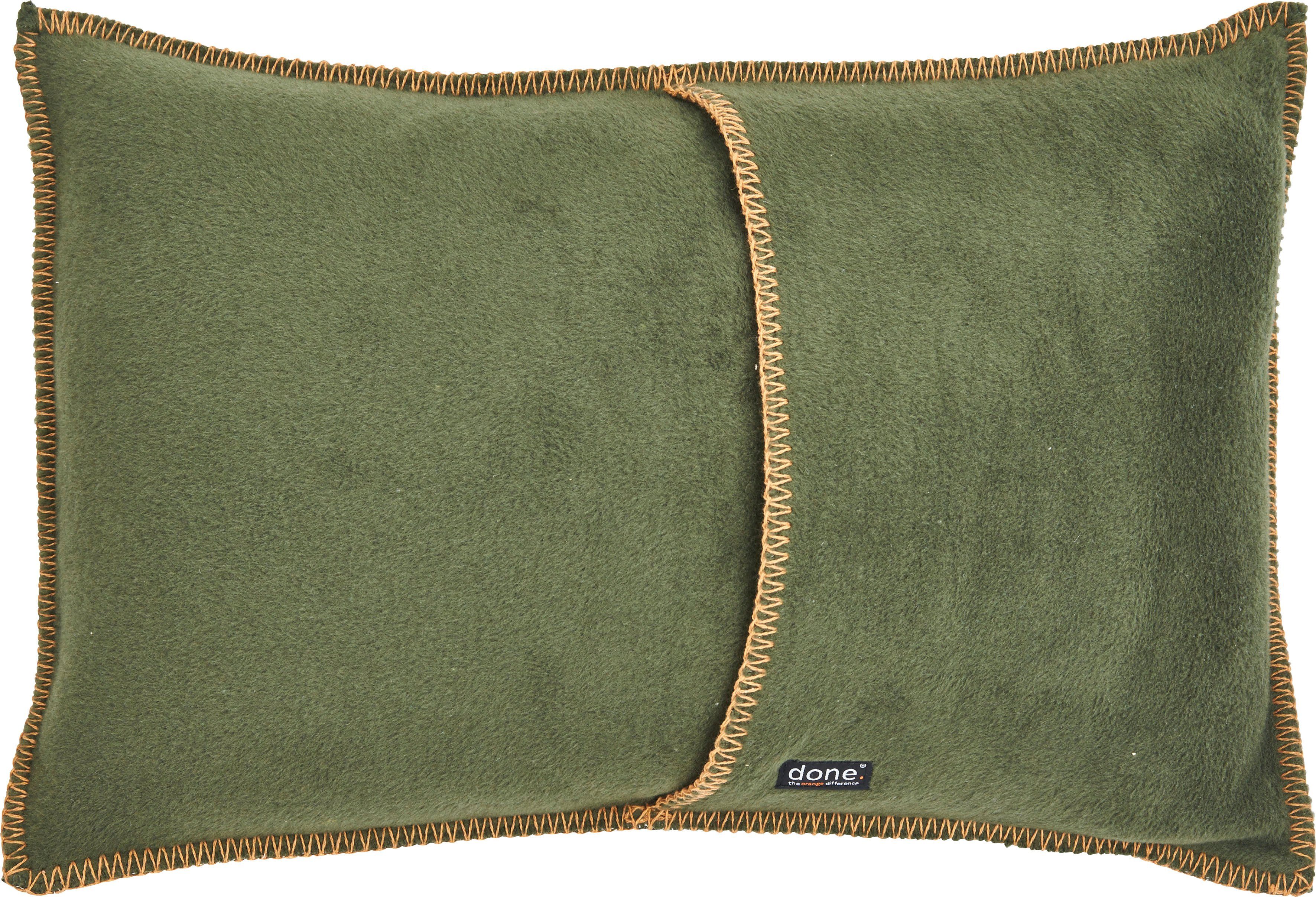 done.® Sierkussen COZY unikleur, hotelsluiting, kussenovertrek zonder vulling(1 stuk)