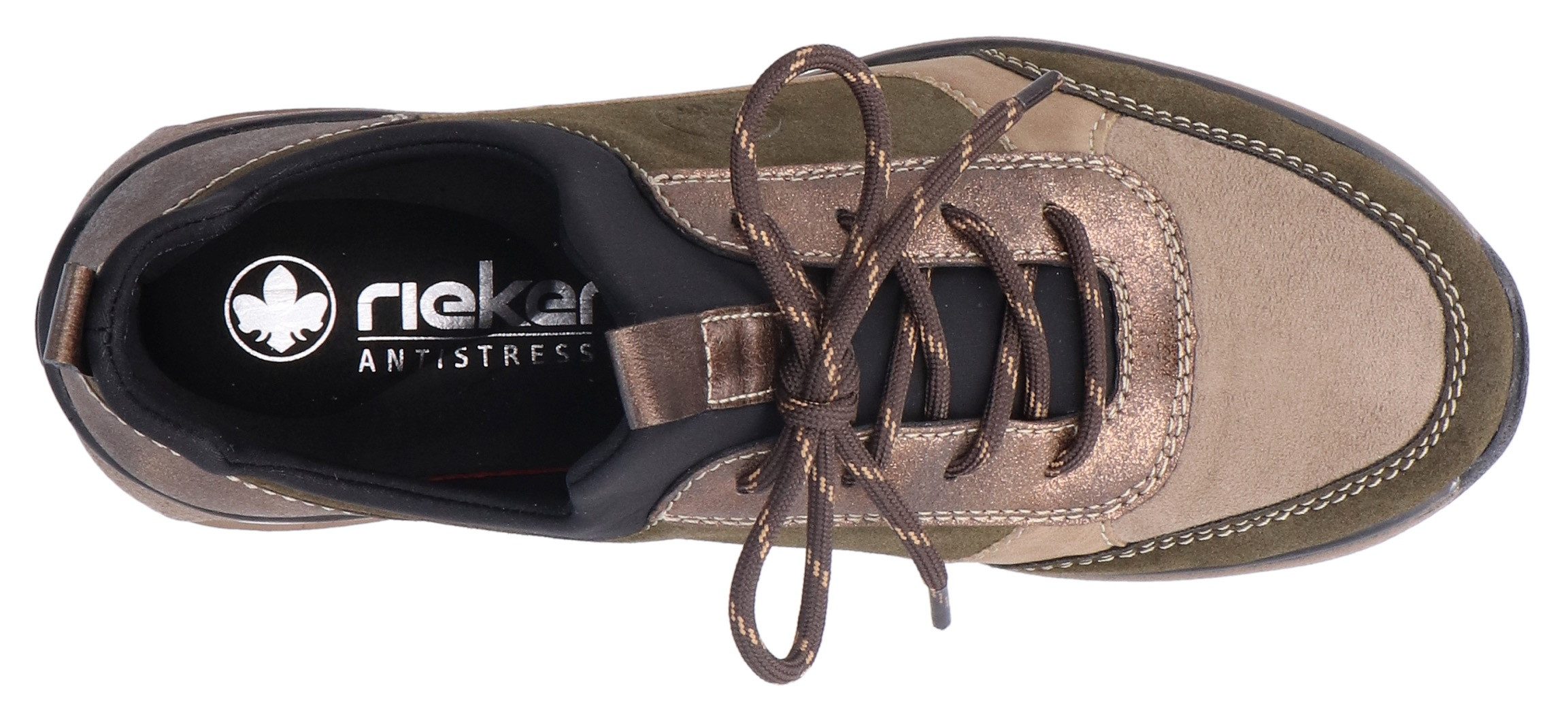 Rieker Slip-on sneakers , instapschoen, lage schoen, vrijetijdsschoen met praktische trekbanden