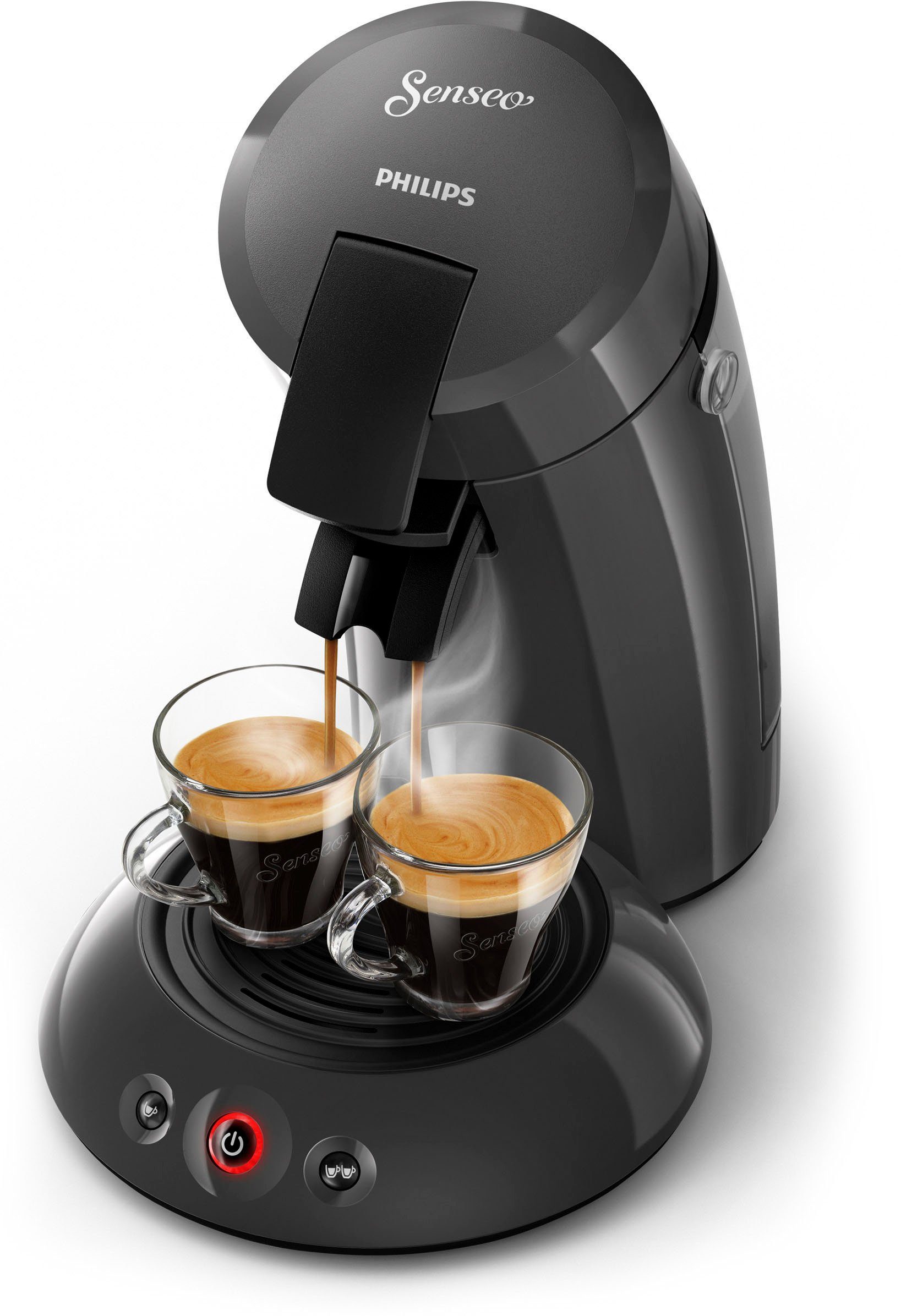 Senseo Koffiepadautomaat Original HD6553/65, inclusief melkopschuimer ter waarde van € 79,99 vap
