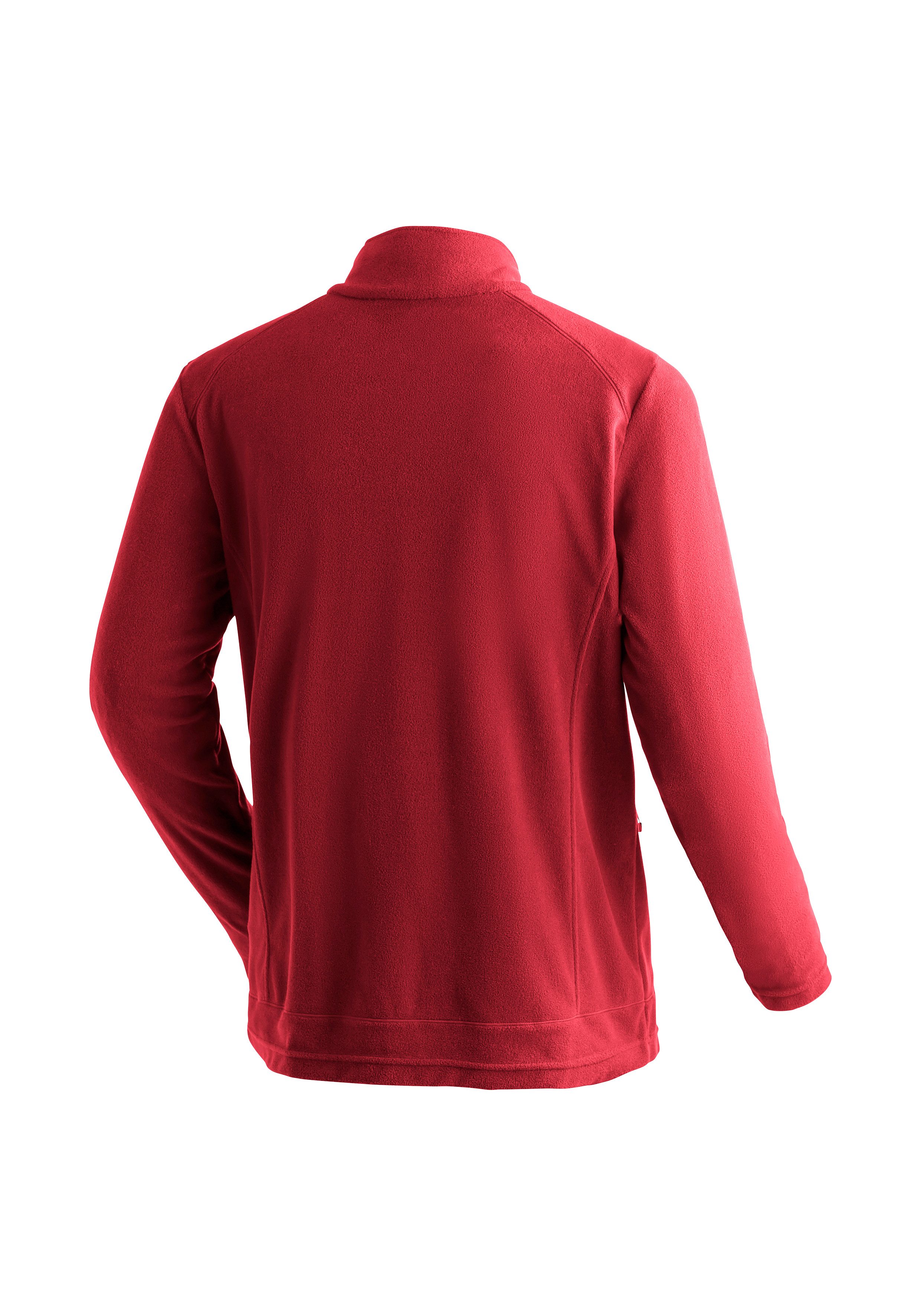Maier Sports Fleecejack Dennis Jacket M Heren midlayer, onderhoudsvriendelijk fleece met 2 ritszakken