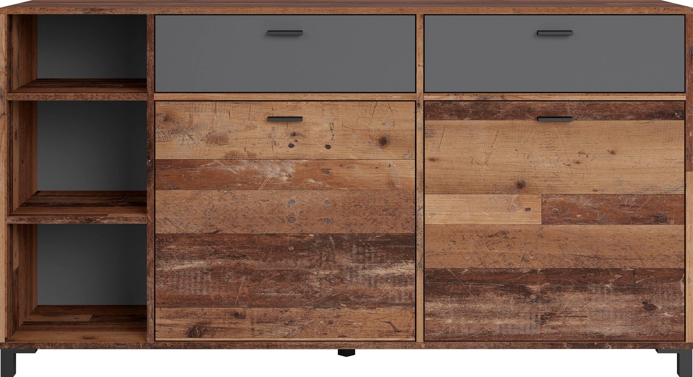 INOSIGN Dressoir Jackson Breedte 160 cm, met open rek