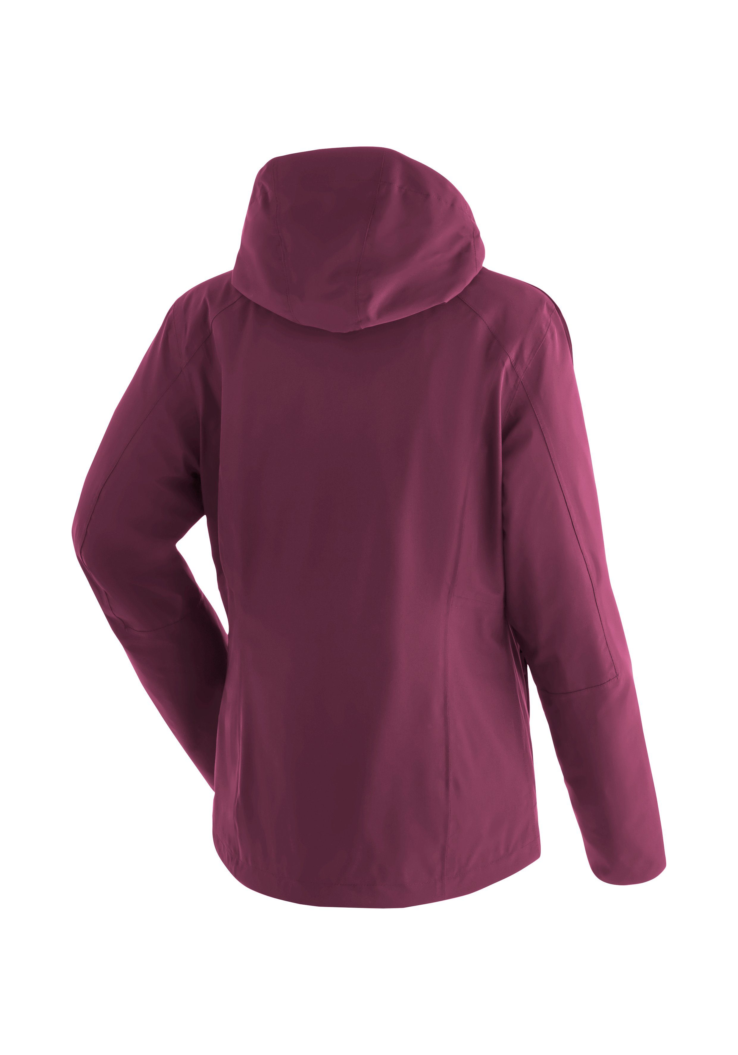 Maier Sports Functioneel 3-in-1-jack Ribut W Wandeljas voor dames, waterdicht en ademend