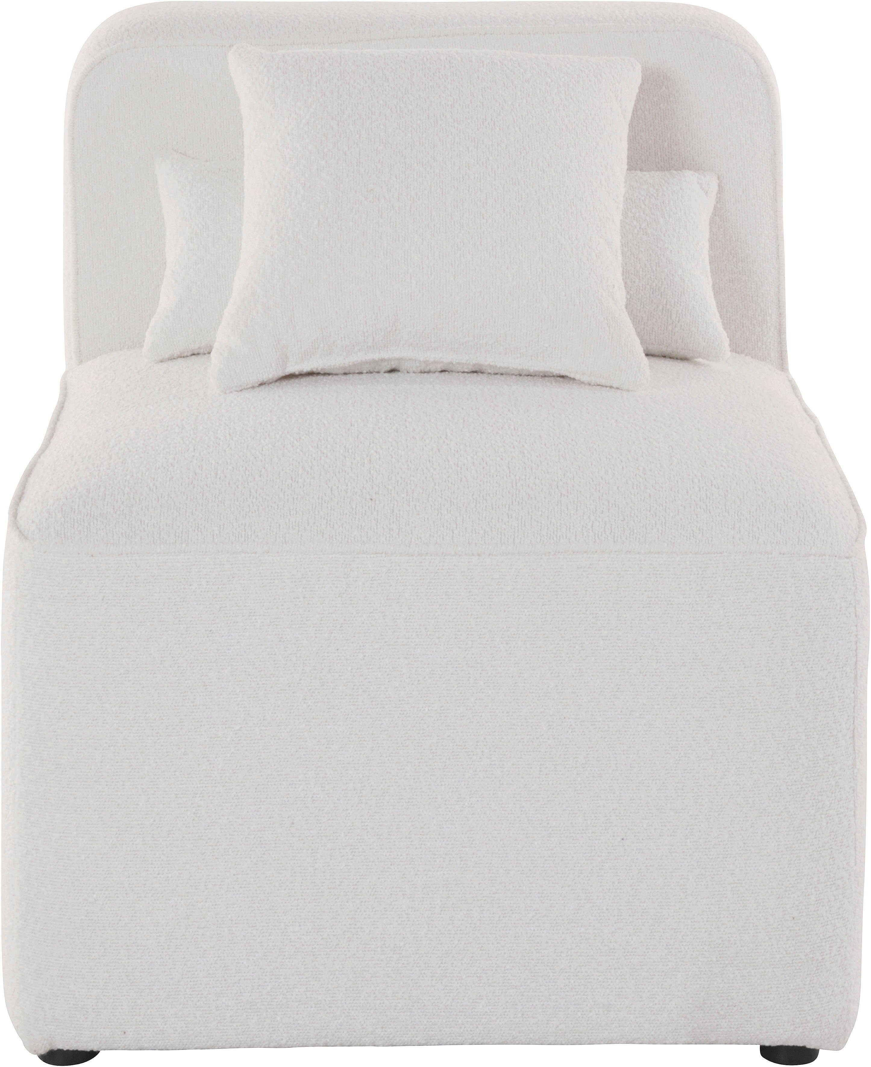 andas Bank-middenelement Sundstrup Moduleserie, individuele samenstelling beige, modulaire banken