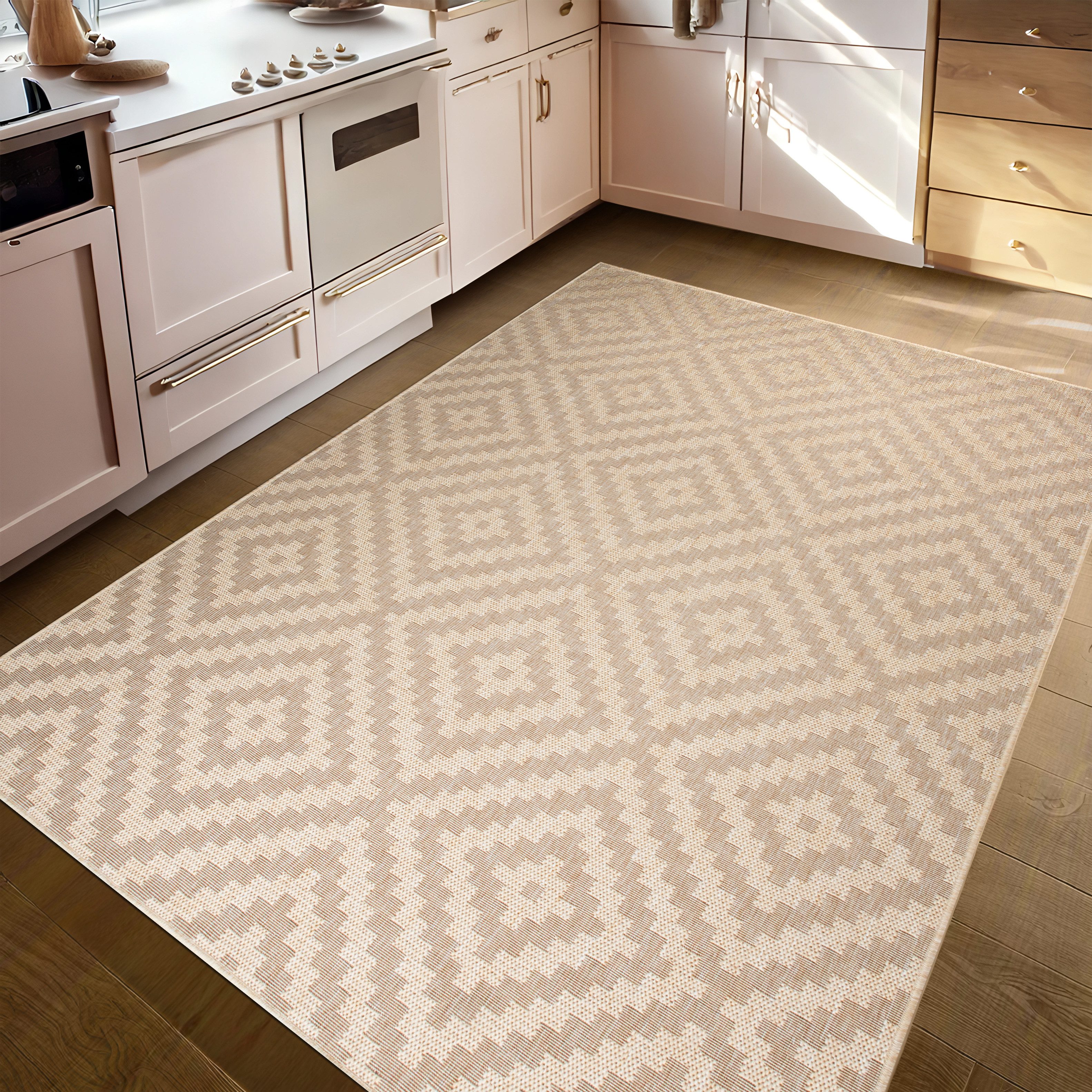 my home Vloerkleed Cordoba is ook als loper verkrijgbaar Geschikt voor binnen en buiten, sisal-look, weerbestendig & uv-bestendig, boho