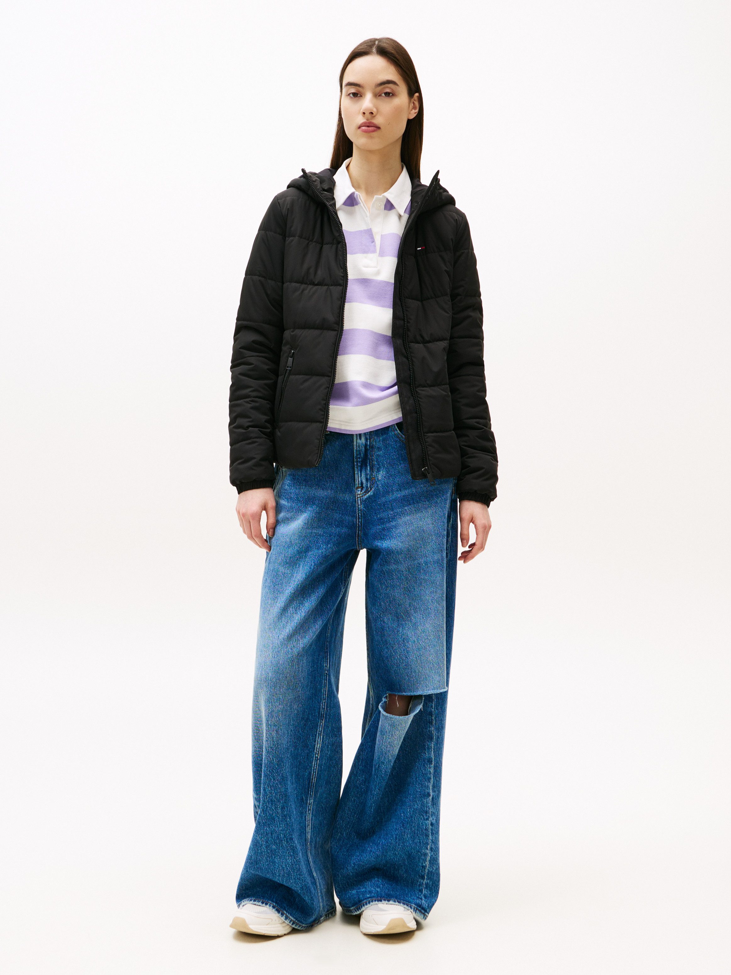 TOMMY JEANS Gewatteerde jas TJW SLIM LW HOODED PADDED JACKET