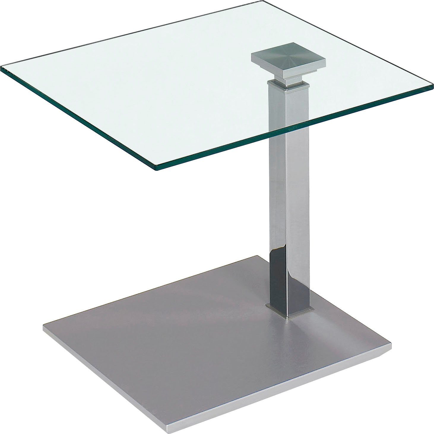 Vierhaus Bijzettafel op wieltjes, in hoogte verstelbaar bijzettafels maat 70 cm x 47 cm x 60 cm wit