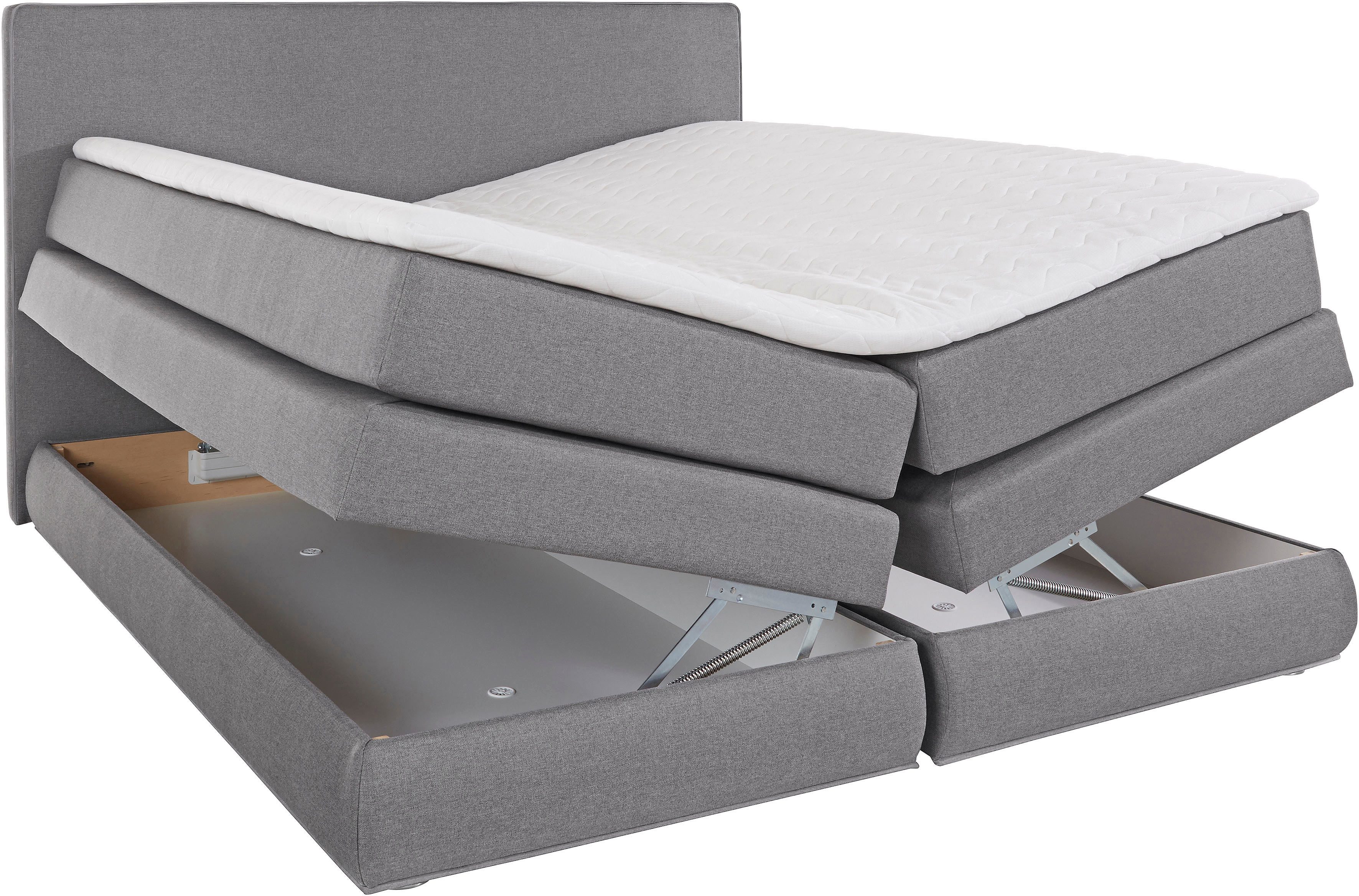 COLLECTION AB Boxspring Ninoni incl. bedlade, topper en optioneel met led-verlichting