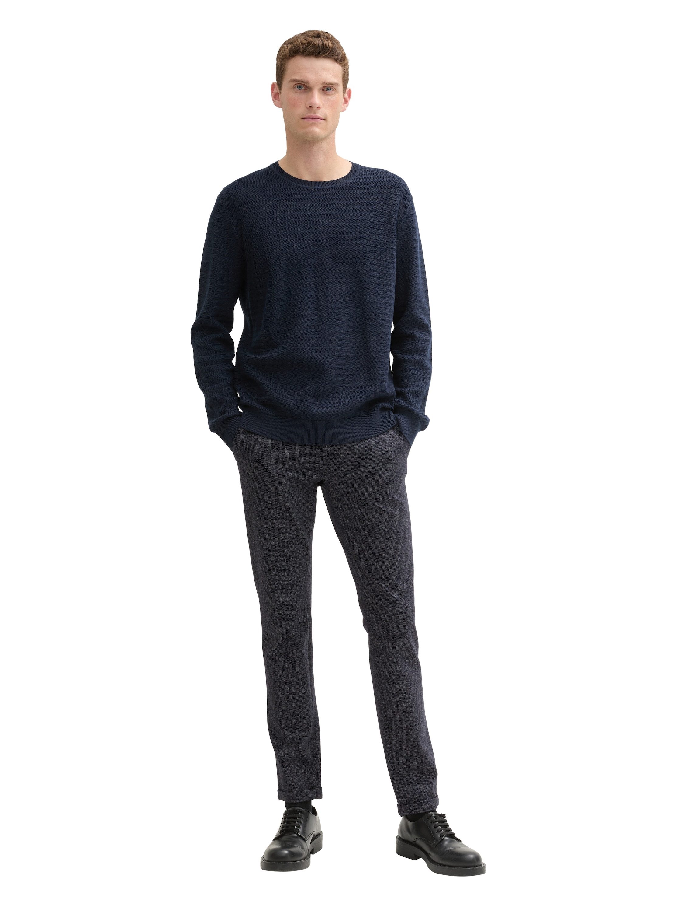 Tom Tailor Chino slim met viscose en stretch
