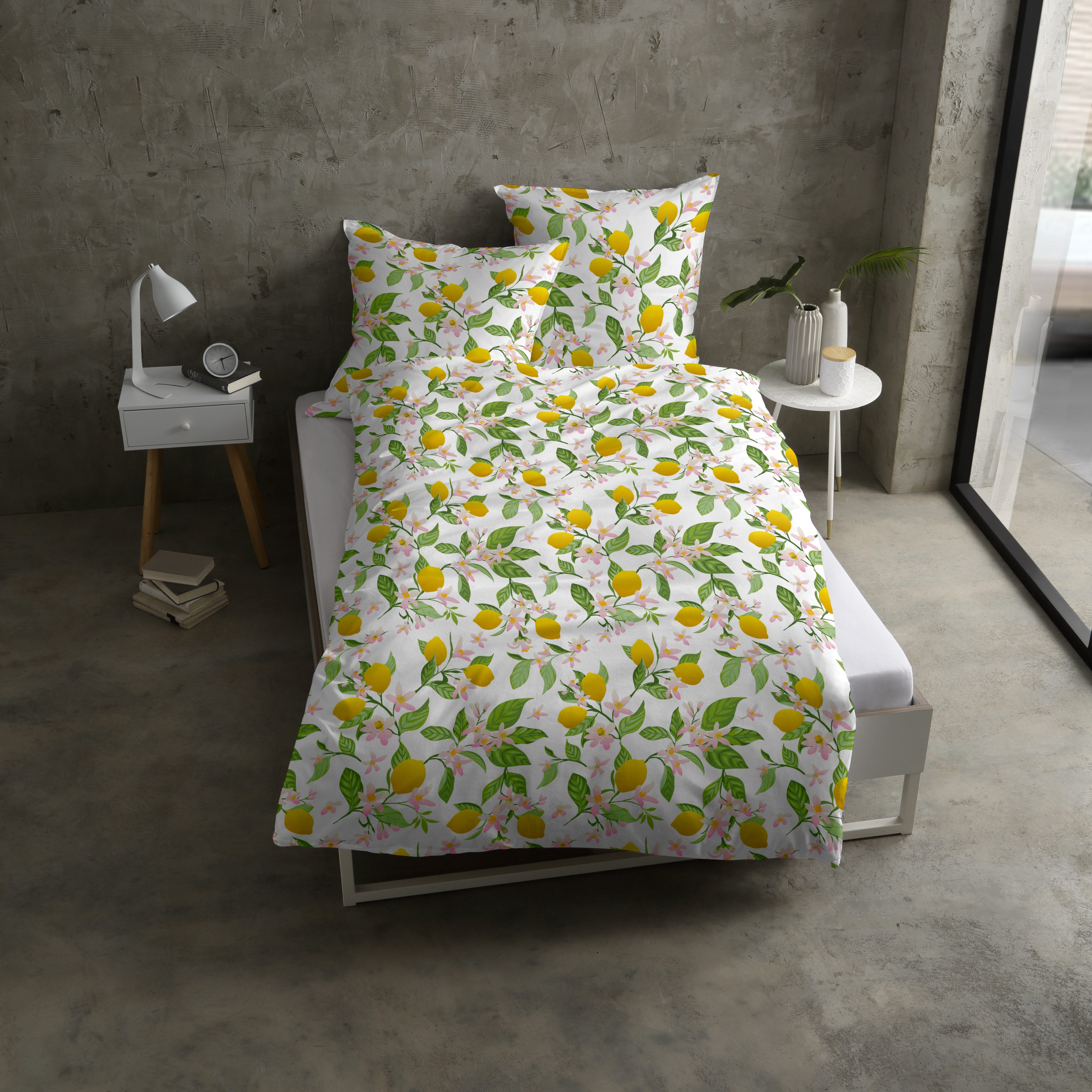 CASATEX Beddengoed Lemon sterke zonnige kleuren, geweldig ontwerp met citroenen (2-delig)