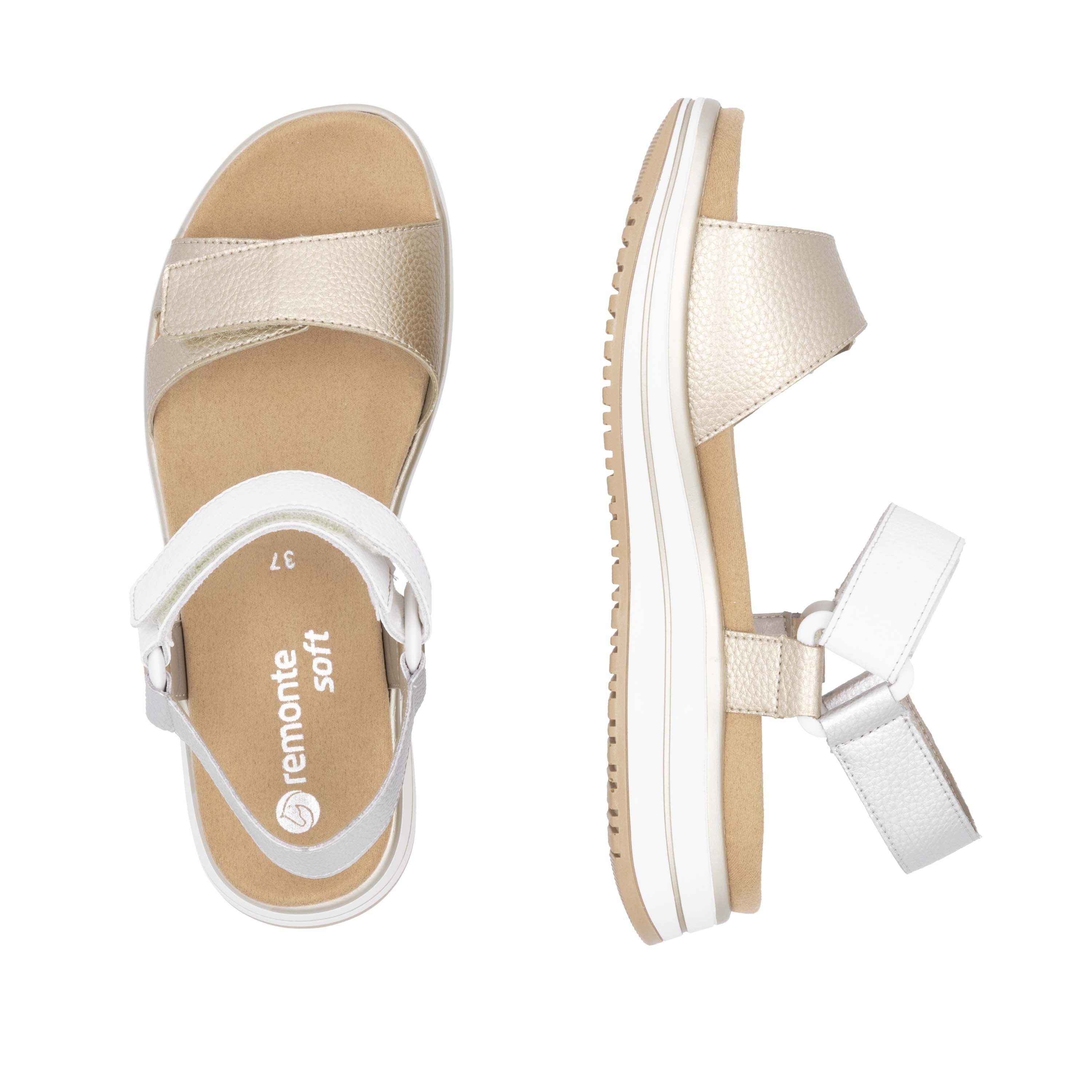 Remonte Sandalen Elisabeth Hurley-Collection , sleehak, klittenbandschoen, sandaal met plateauschoen