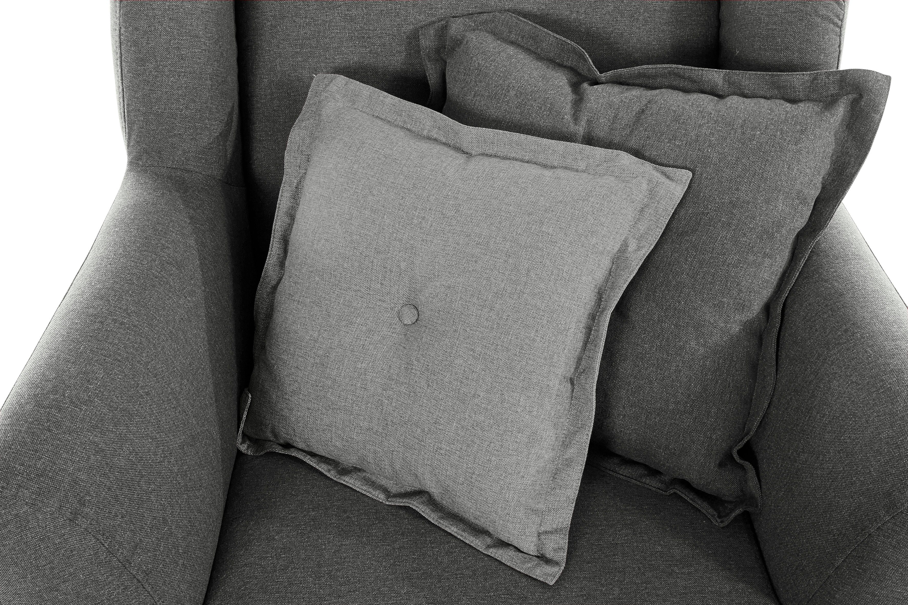 Home affaire Loveseat Baggio met houten voetjes