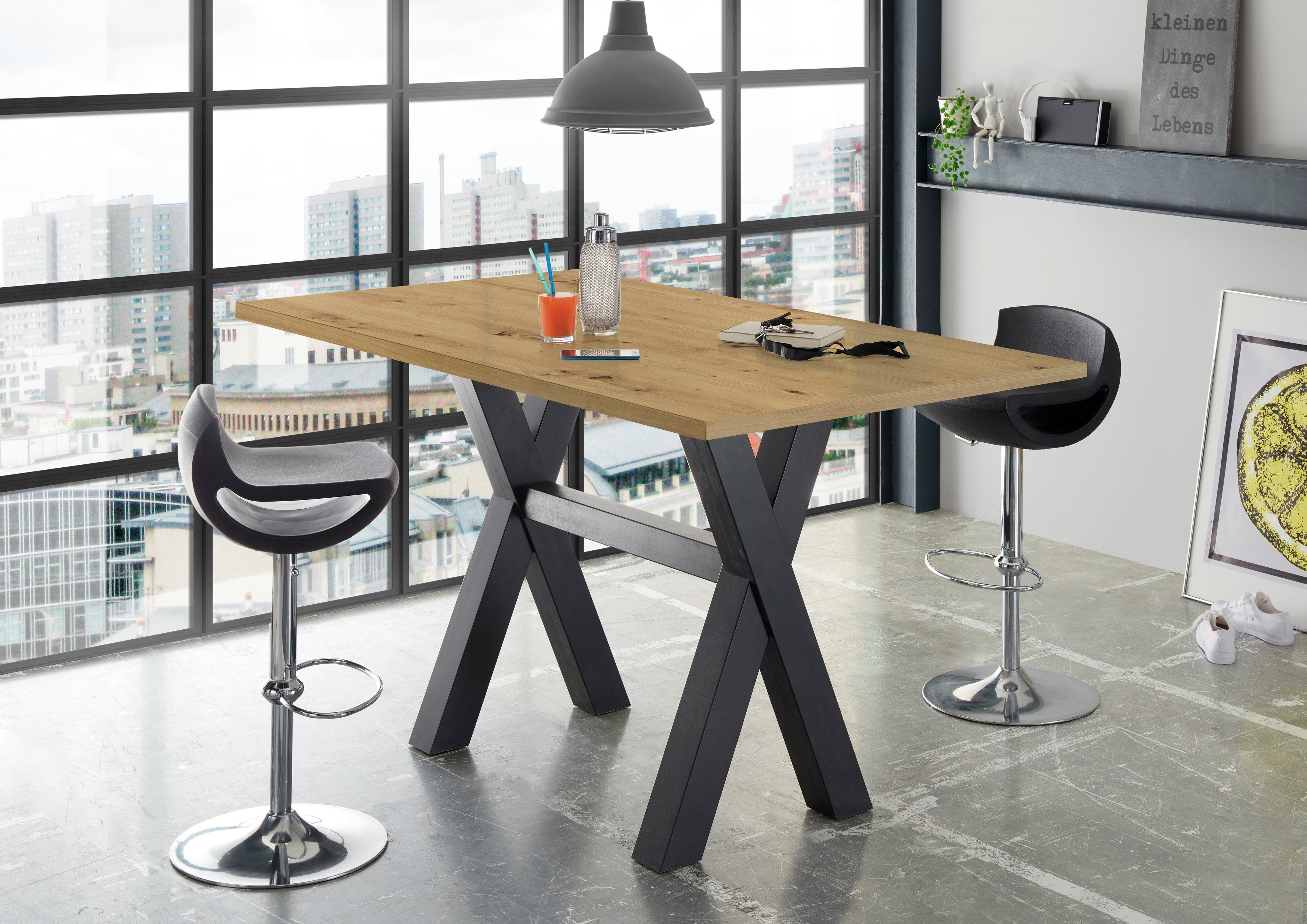 Mäusbacher Bartafel Frame in X-model (breedte 120, 140 of 160 cm)