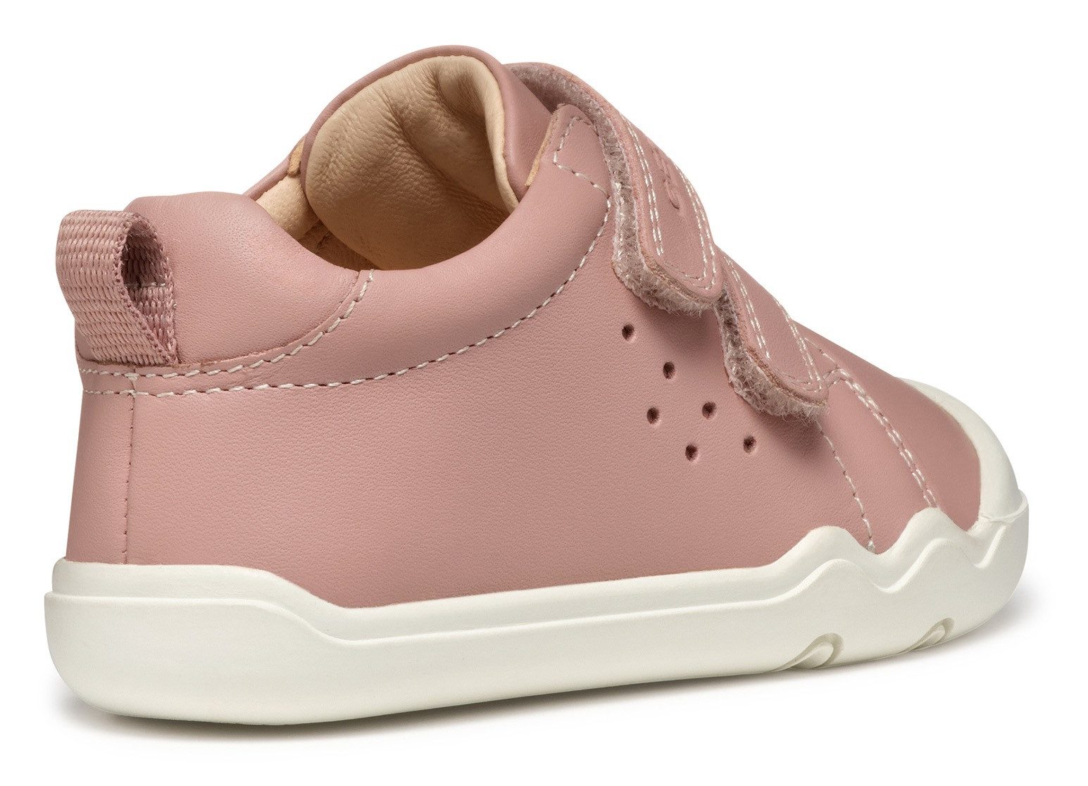 Geox Sneakers B STEPPIEUP GIRL , sneaker, klittenbandschoen, babyschoen met modieuze perforatie