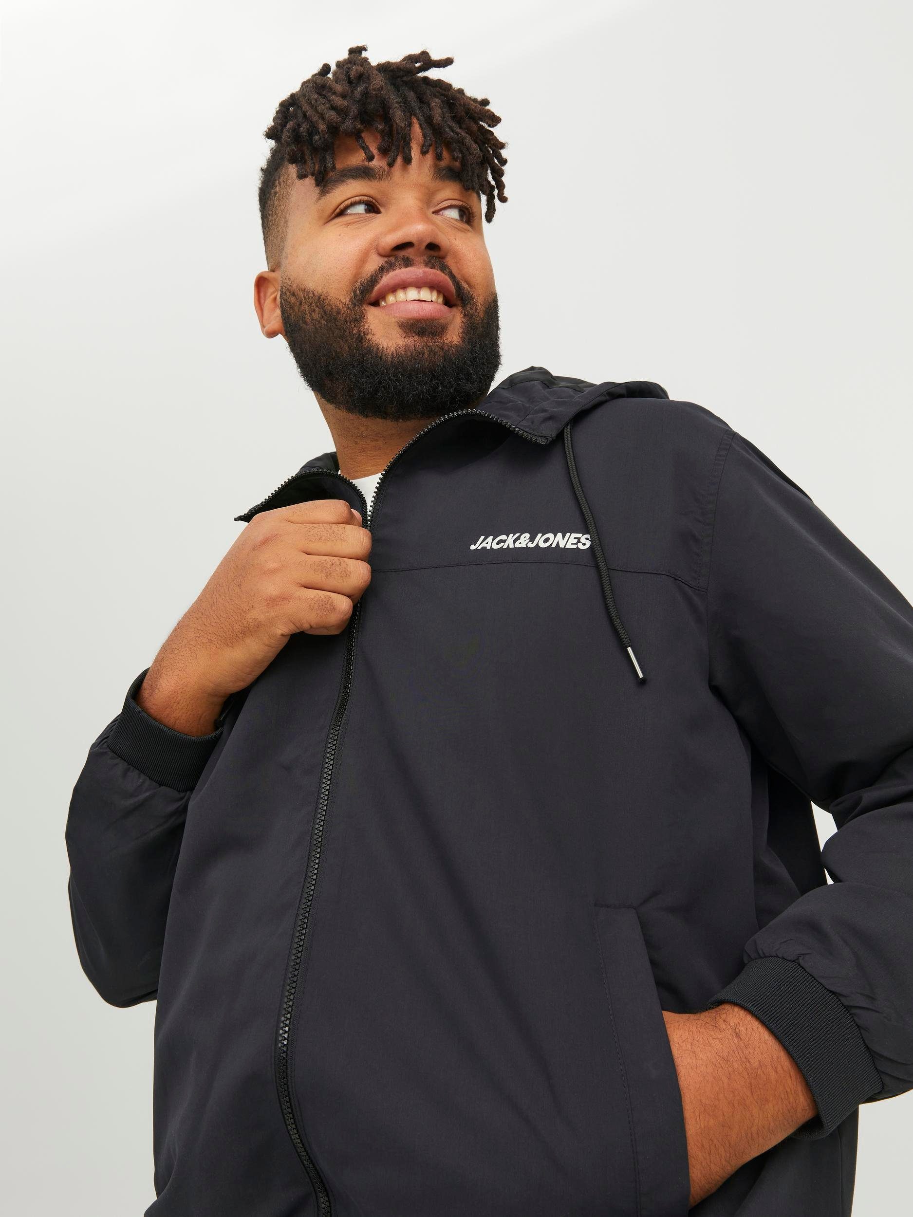 Jack & Jones PlusSize Bomberjack JJERUSH HOOD BOMBER NOOS PLS