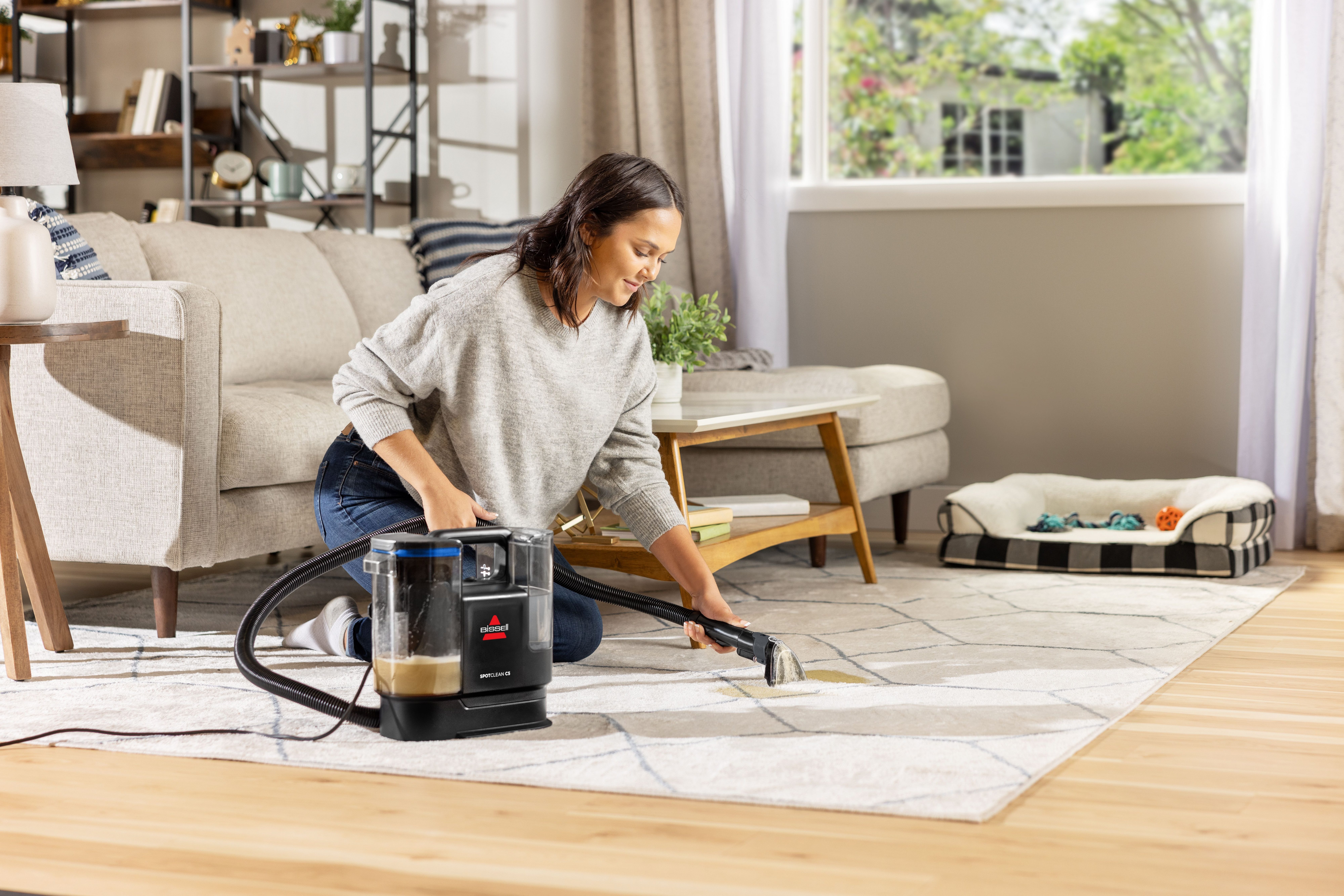 Bissell Waszuiger 3928N, SpotClean C5 Select, krachtig, klein, dual-tank >15kpa, zelfreinigend, reinigt vlekken op tapijt, bekleding, autostoel