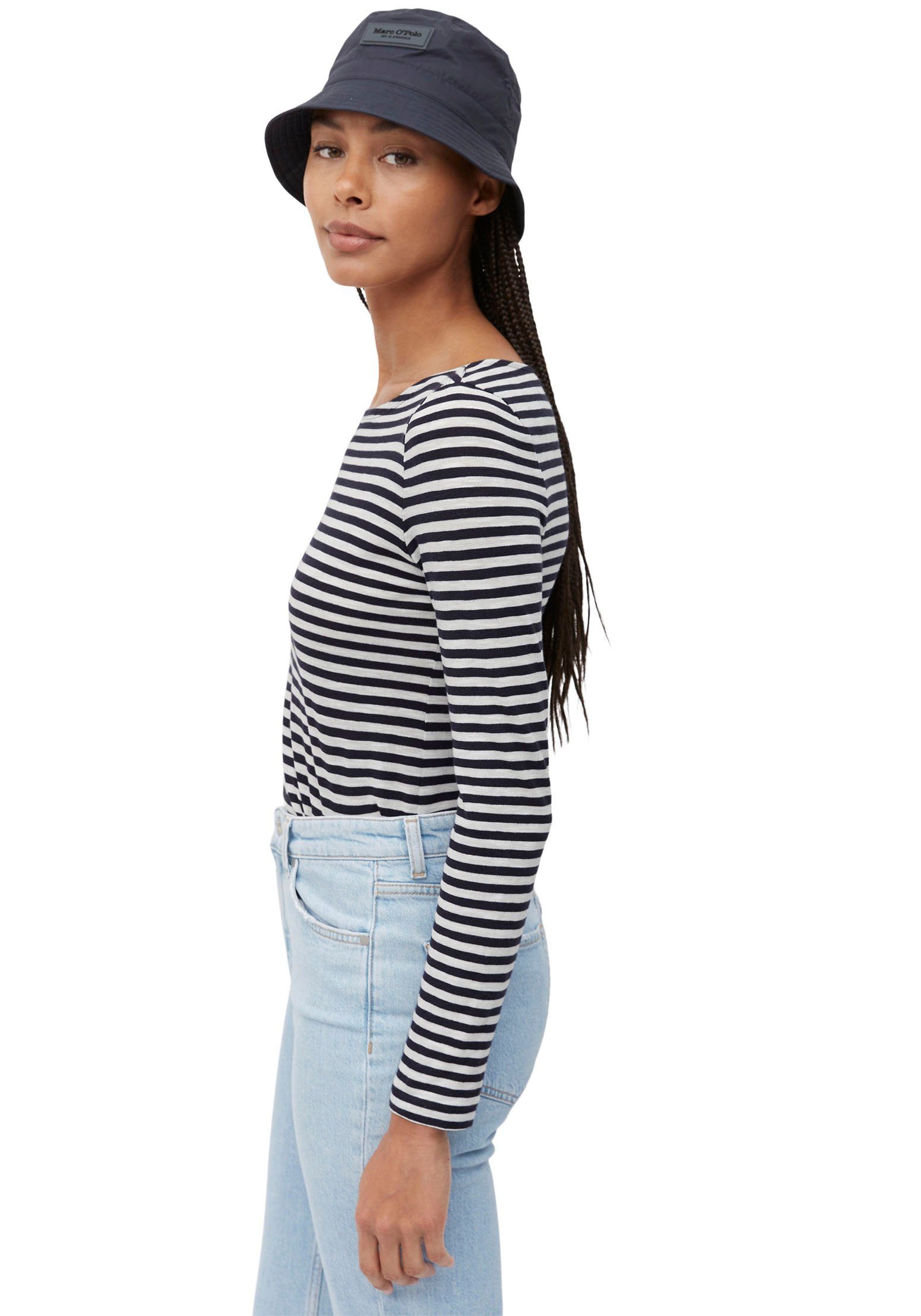 Marc O'Polo Shirt met lange mouwen met lichte boothals
