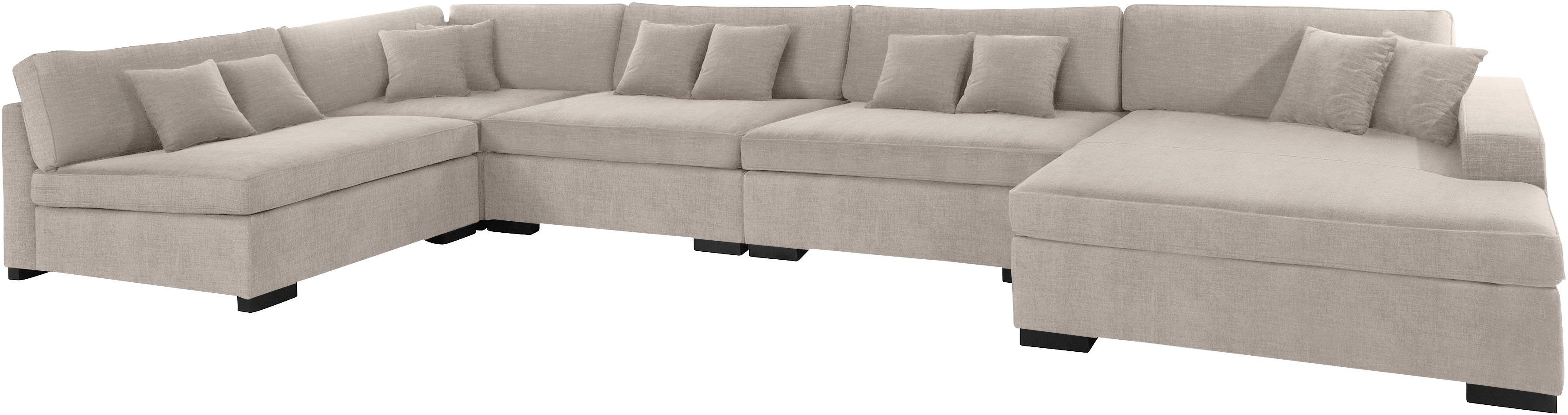 Guido Maria Kretschmer Home&Living Zithoek Skara XXL U-vorm Loungebank XXL met binnenveringsinterieur, in vele overtrekkwaliteiten