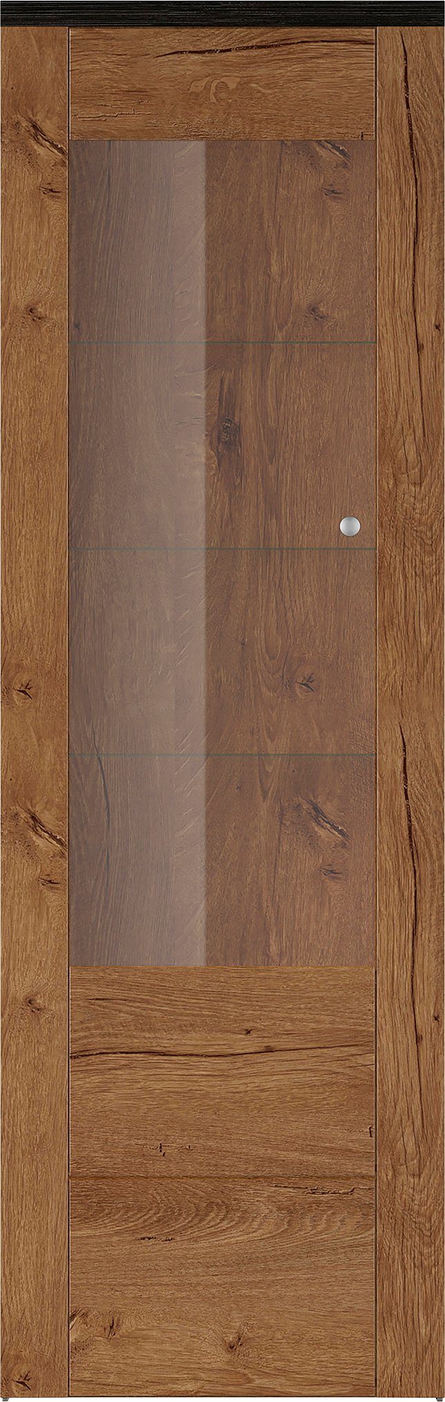Home affaire Vitrinekast Larona, tijdloze glazen vitrine, hoge kast hoogte 205,6 cm