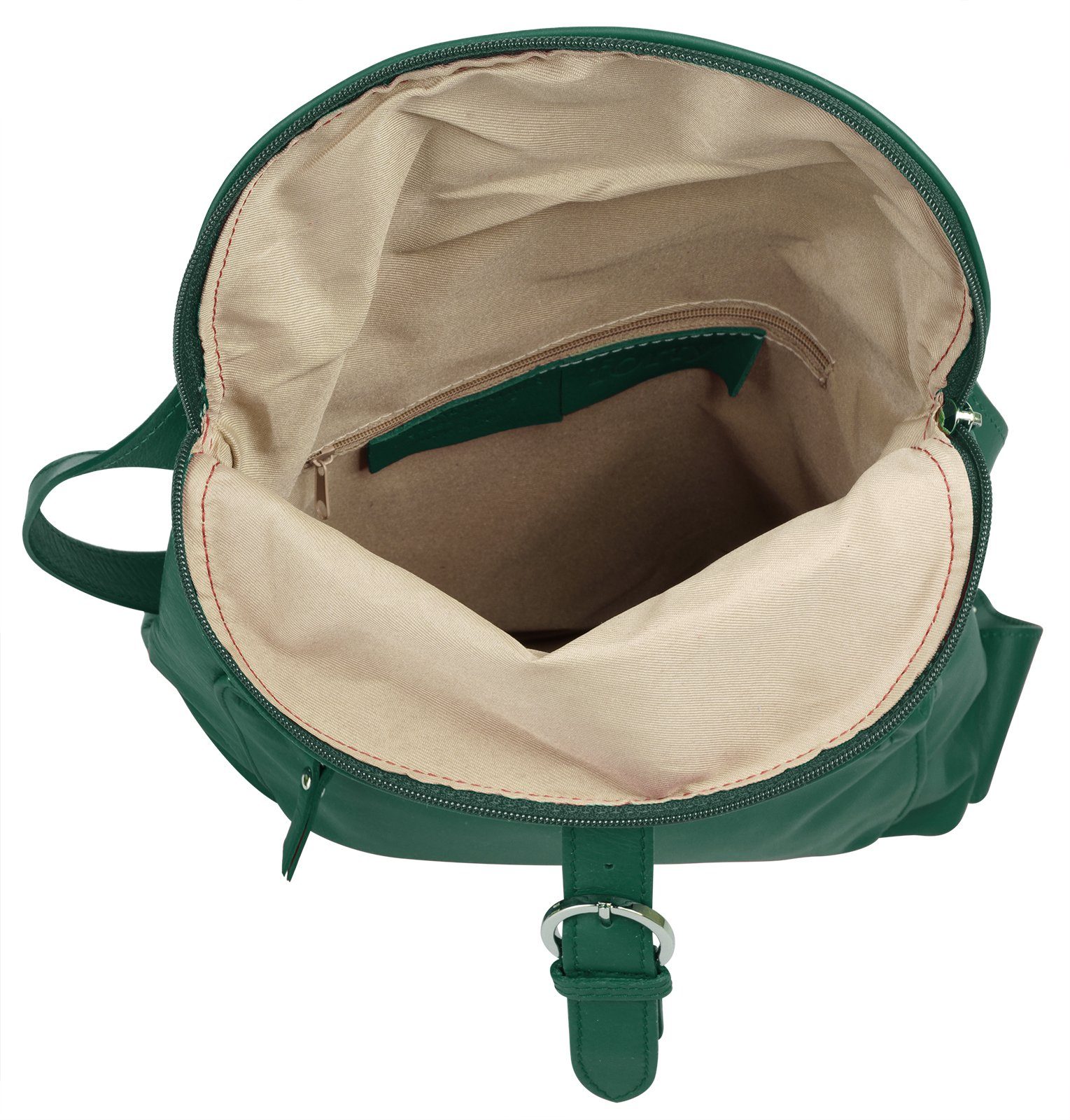 Forty Degrees Rugzak echt leer, made in italy